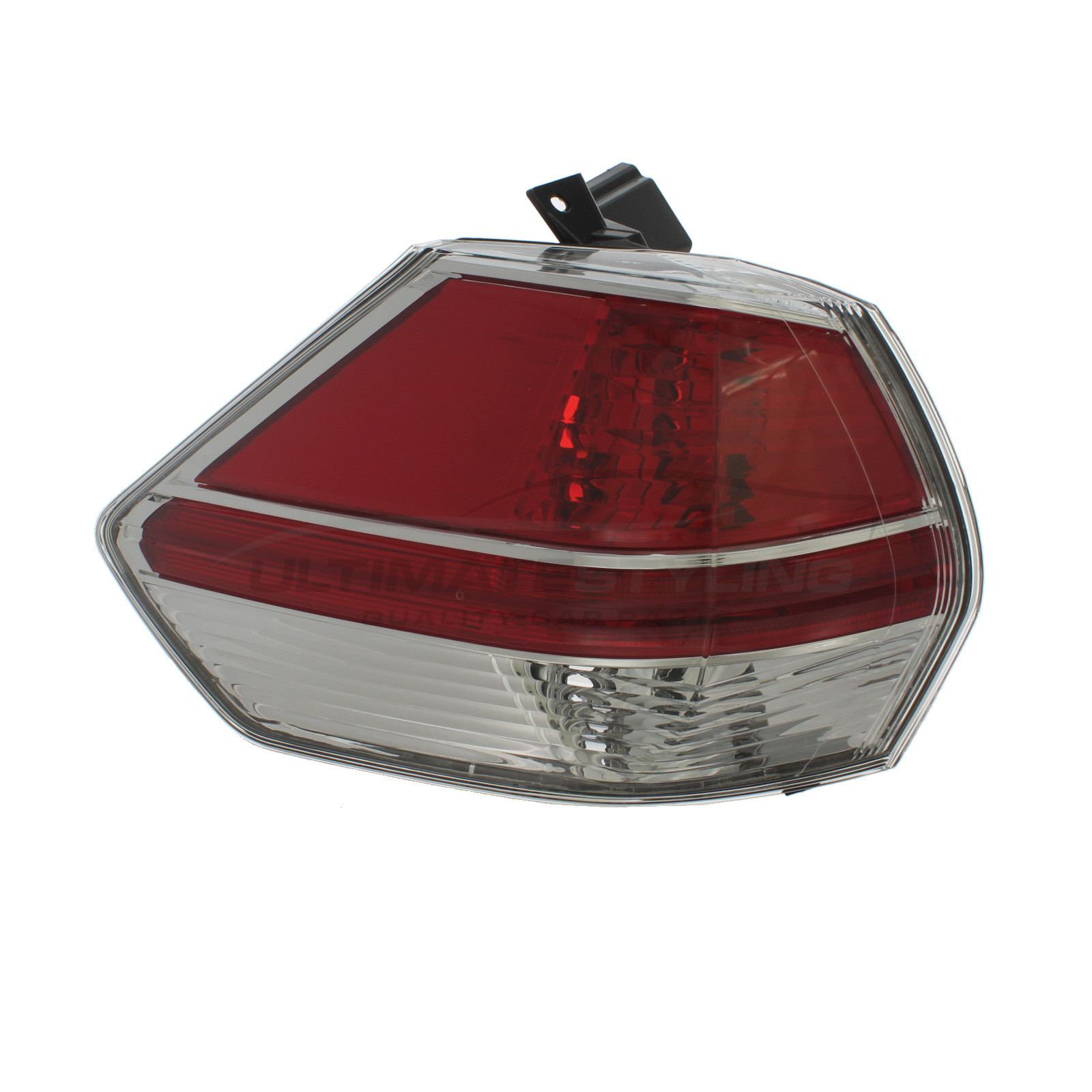 Nissan X-Trail 2014-2017 Non-LED with Clear Indicator Outer (Wing) Rear Light / Tail Light Excluding Bulb Holder Passenger Side (LH)