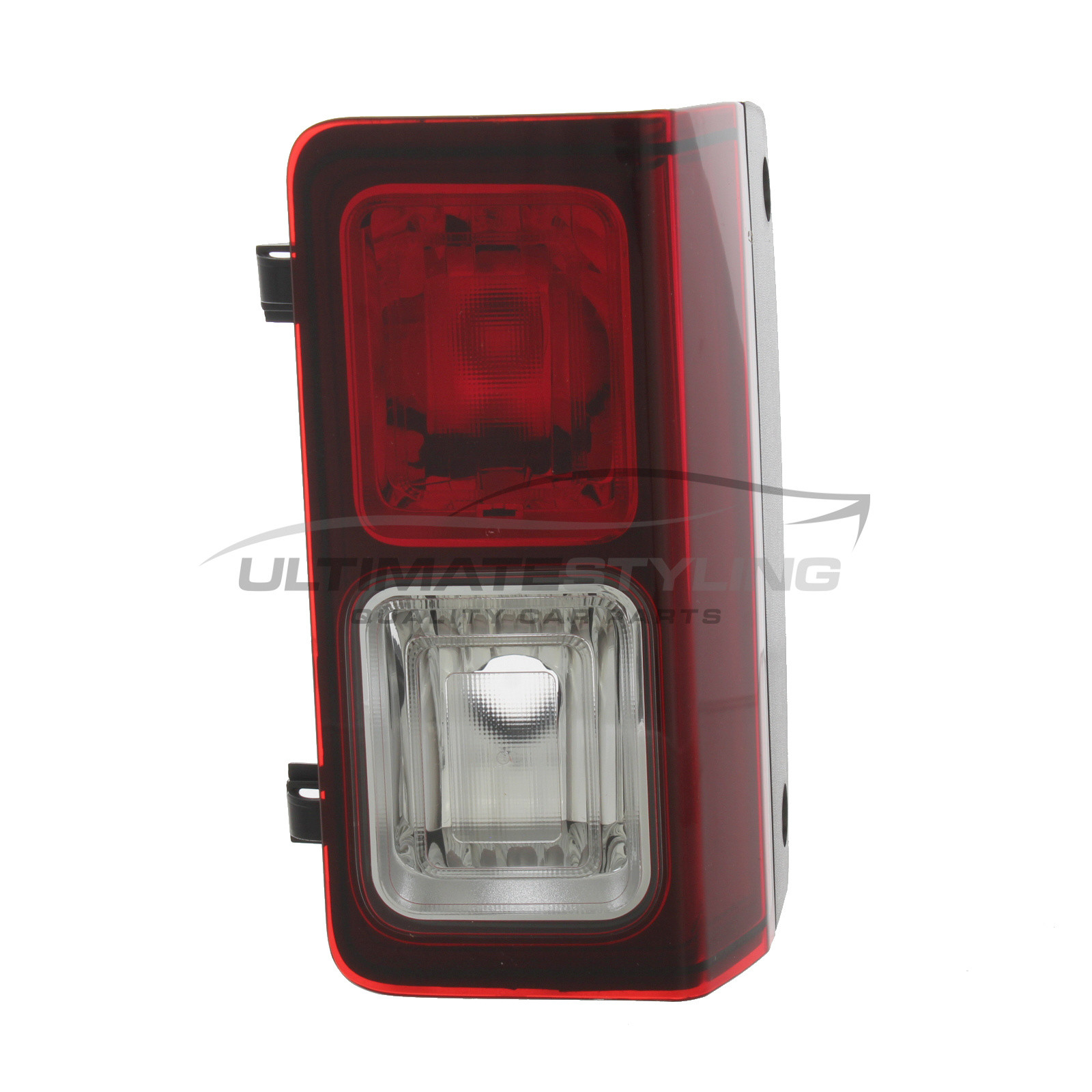 Fiat Talento 2019-2022, Nissan NV300 2016-2022 / Primastar 2022->, Renault Trafic 2014->, Vauxhall Vivaro 2014-2019 - Rear Reverse Light / Lamp - Red & Clear - Passenger Side Left Hand