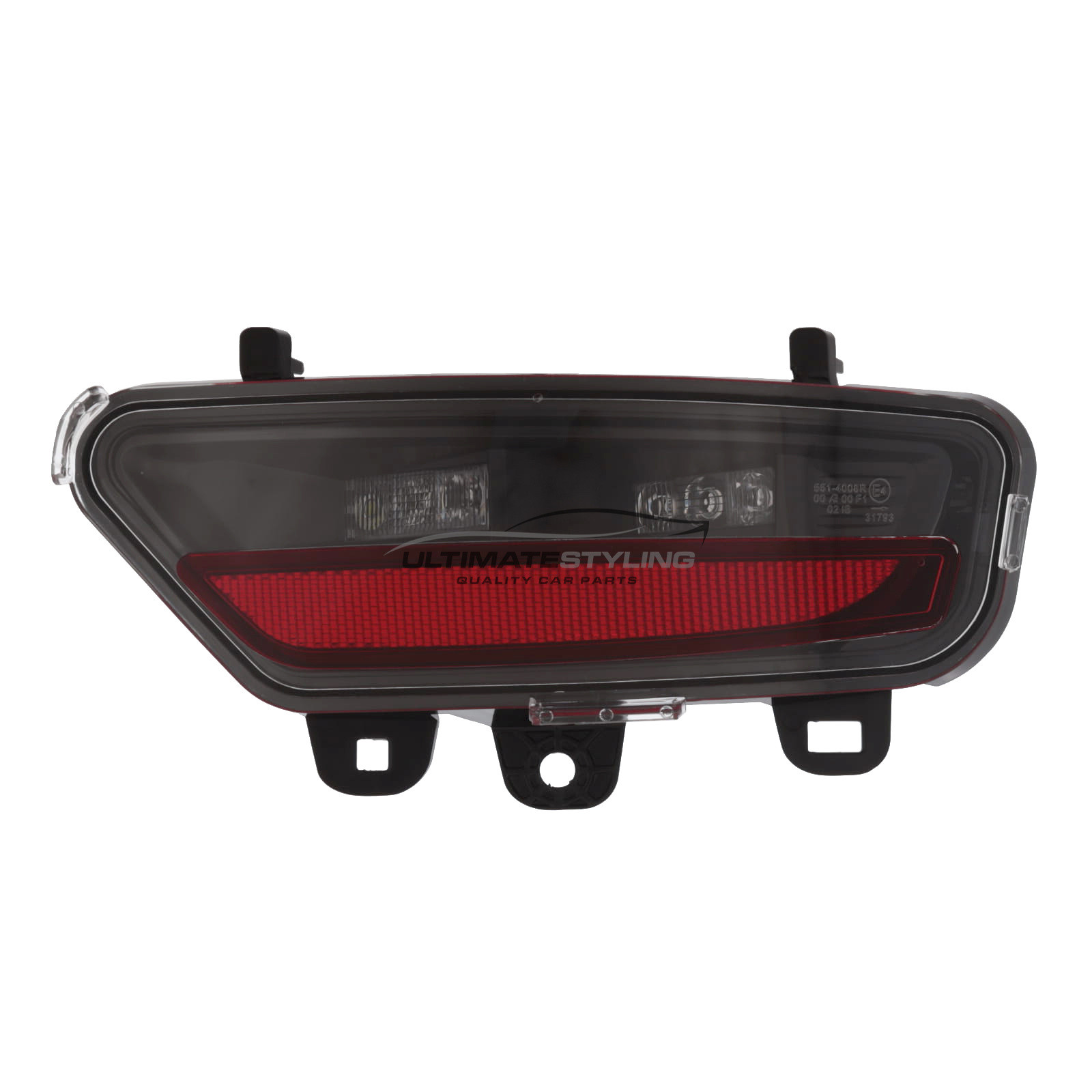 Renault Captur 2019-> Rear Fog Light - LED Type - Includes LED Bulbs - Drivers Side Right Hand
