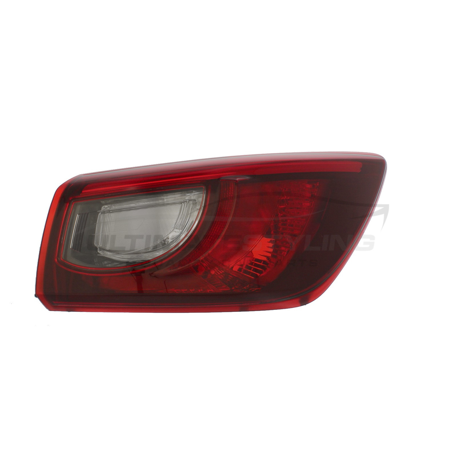 Mazda CX3 2015-2020 Non-LED Red Lens With Clear Indicator Outer (Wing) Rear Light / Tail Light Excluding Bulb Holder Drivers Side (RH)