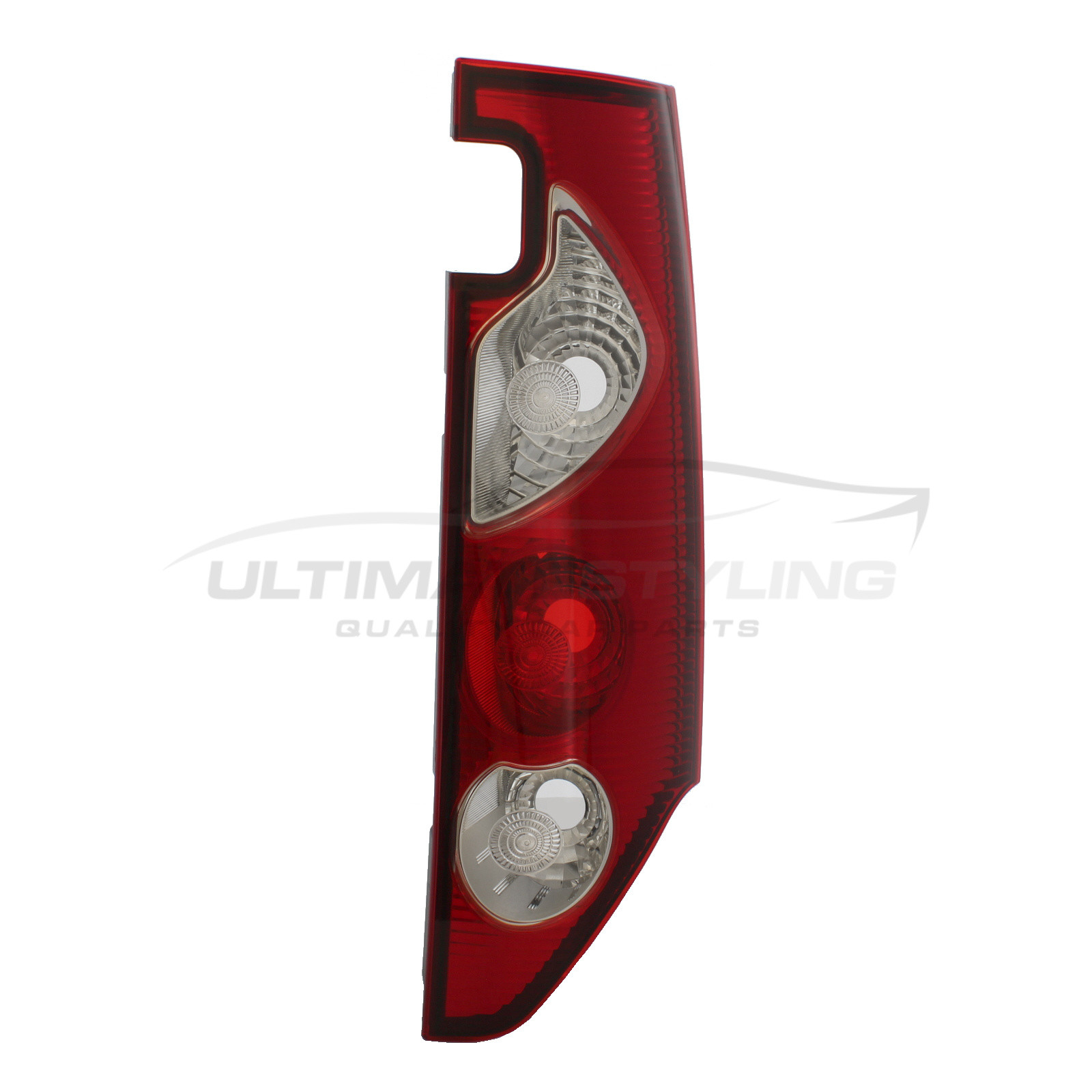 Renault Kangoo 2008-2013 Non-LED with Clear Indicator Rear Light / Tail Light Excluding Bulb Holder Drivers Side (RH)