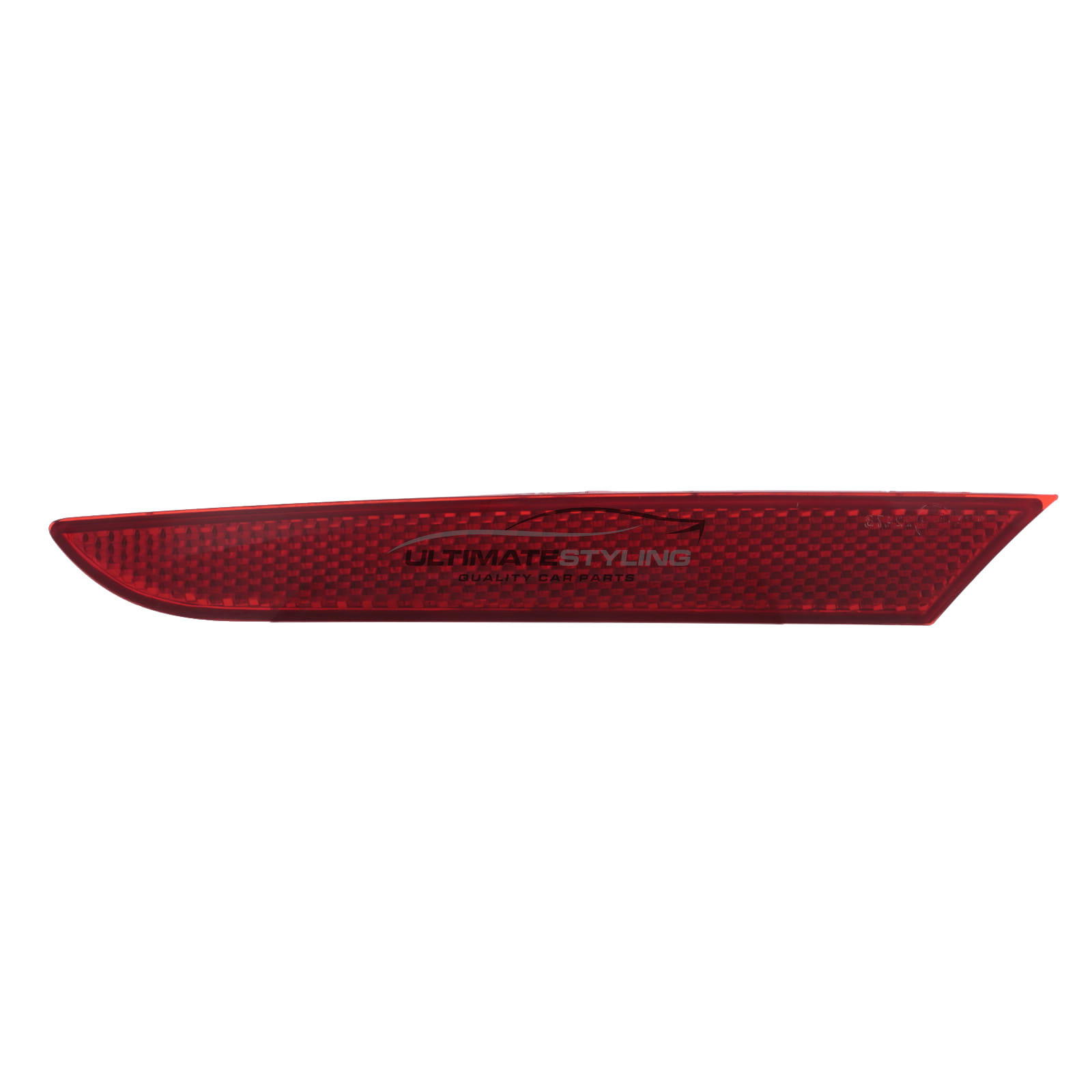 Renault Clio Mk5 Phase 1 2019-2024 / Phase 2 2023-> Rear Plastic Bumper Reflector - Red - Passengers Side Nearside Left Hand