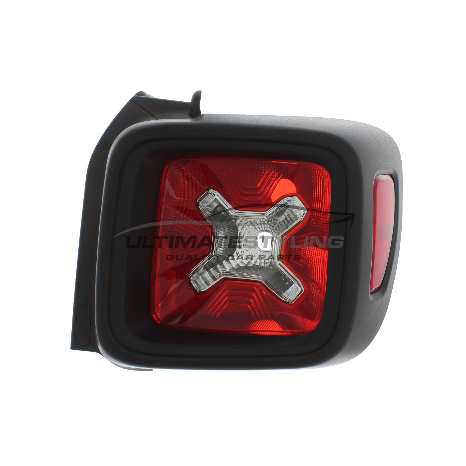 Jeep Renegade 2015-> Non-LED Red & Clear Lens Rear Light / Tail Light Excluding Bulb Holder Drivers Side (RH)