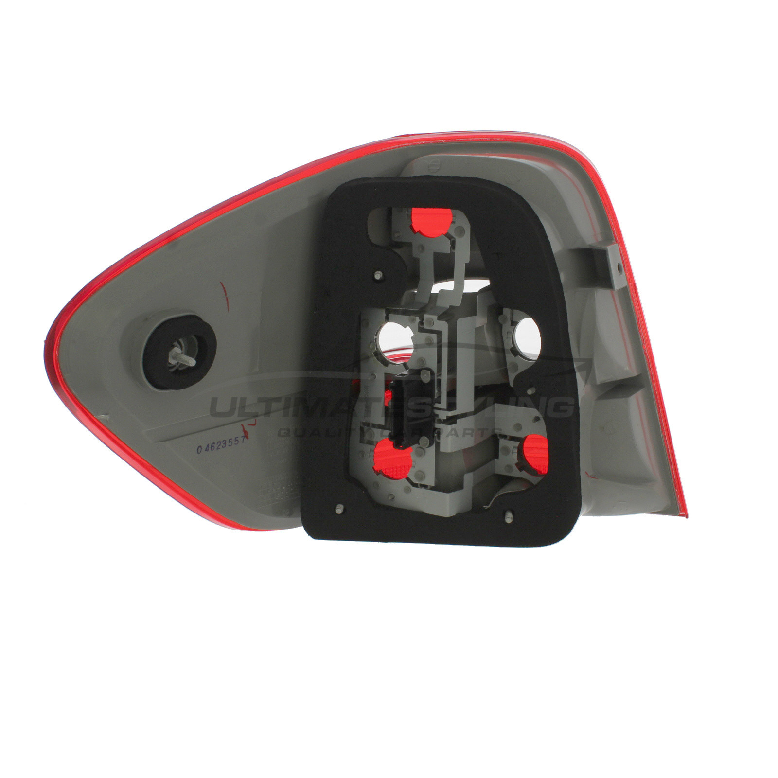 Mercedes Benz M Class 2005-2008 Non-LED Red Lens With Clear Indicator Rear Light / Tail Light Excluding Bulb Holder Drivers Side (RH)