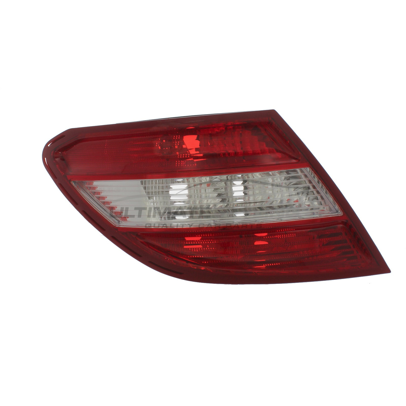 Mercedes Benz C Class 2007-2011 Non-LED with Clear Indicator Rear Light / Tail Light Excluding Bulb Holder Passenger Side (LH)