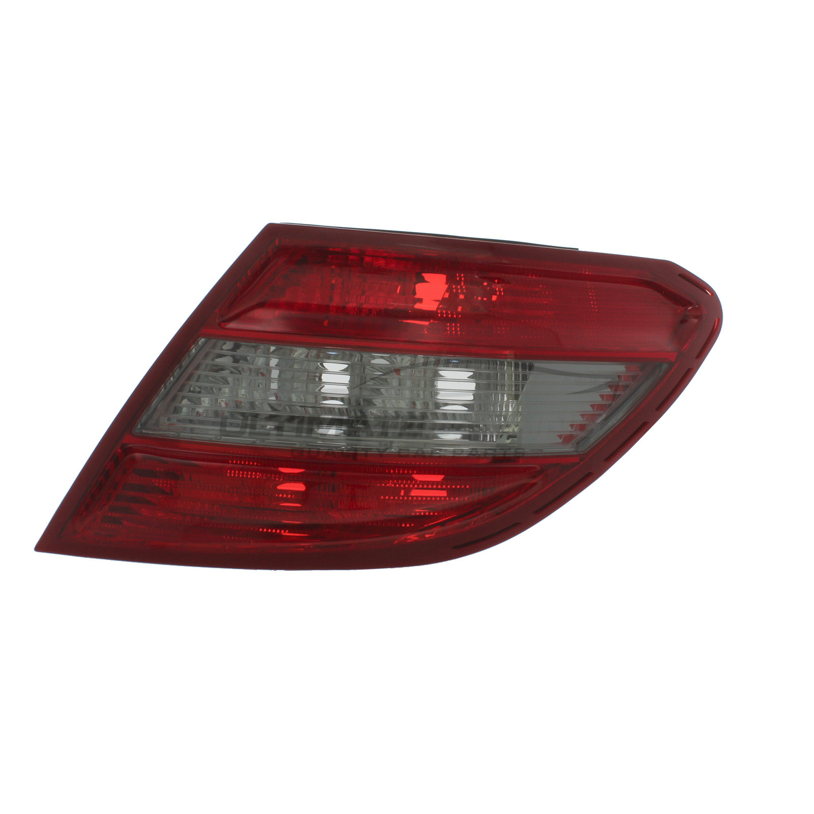 Mercedes Benz C Class 2007-2011 Non-LED with Smoked Indicator Rear Light / Tail Light Excluding Bulb Holder Drivers Side (RH)