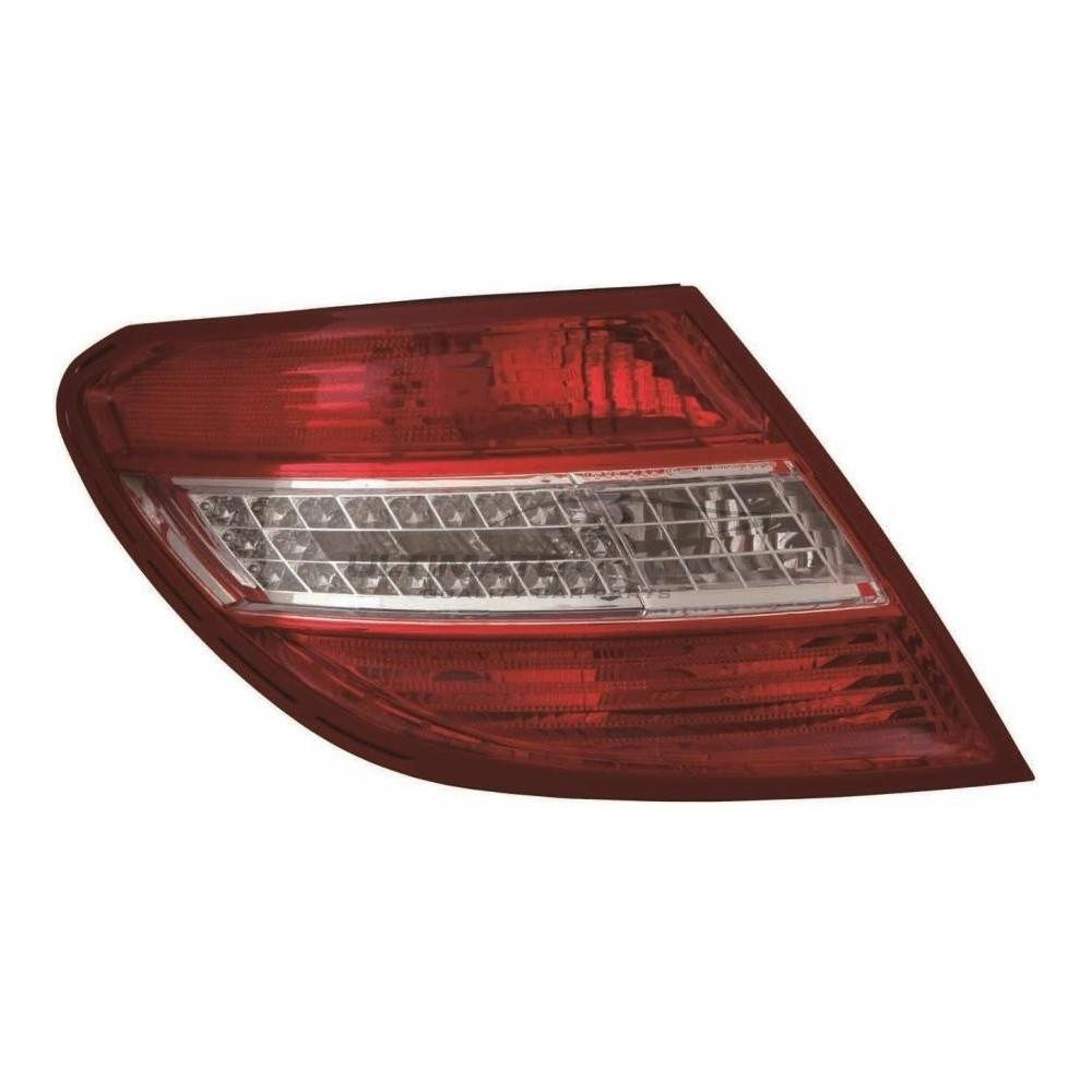 Mercedes Benz C Class 2007-2011 LED with Clear Indicator Rear Light / Tail Light Excluding Bulb Holder Passenger Side (LH)