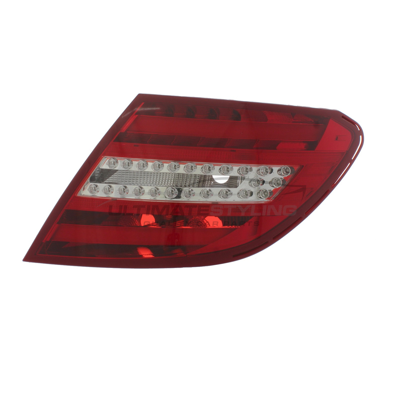 Mercedes Benz C Class 2011-2016 LED with Clear Indicator Rear Light / Tail Light Excluding Bulb Holder Drivers Side (RH)
