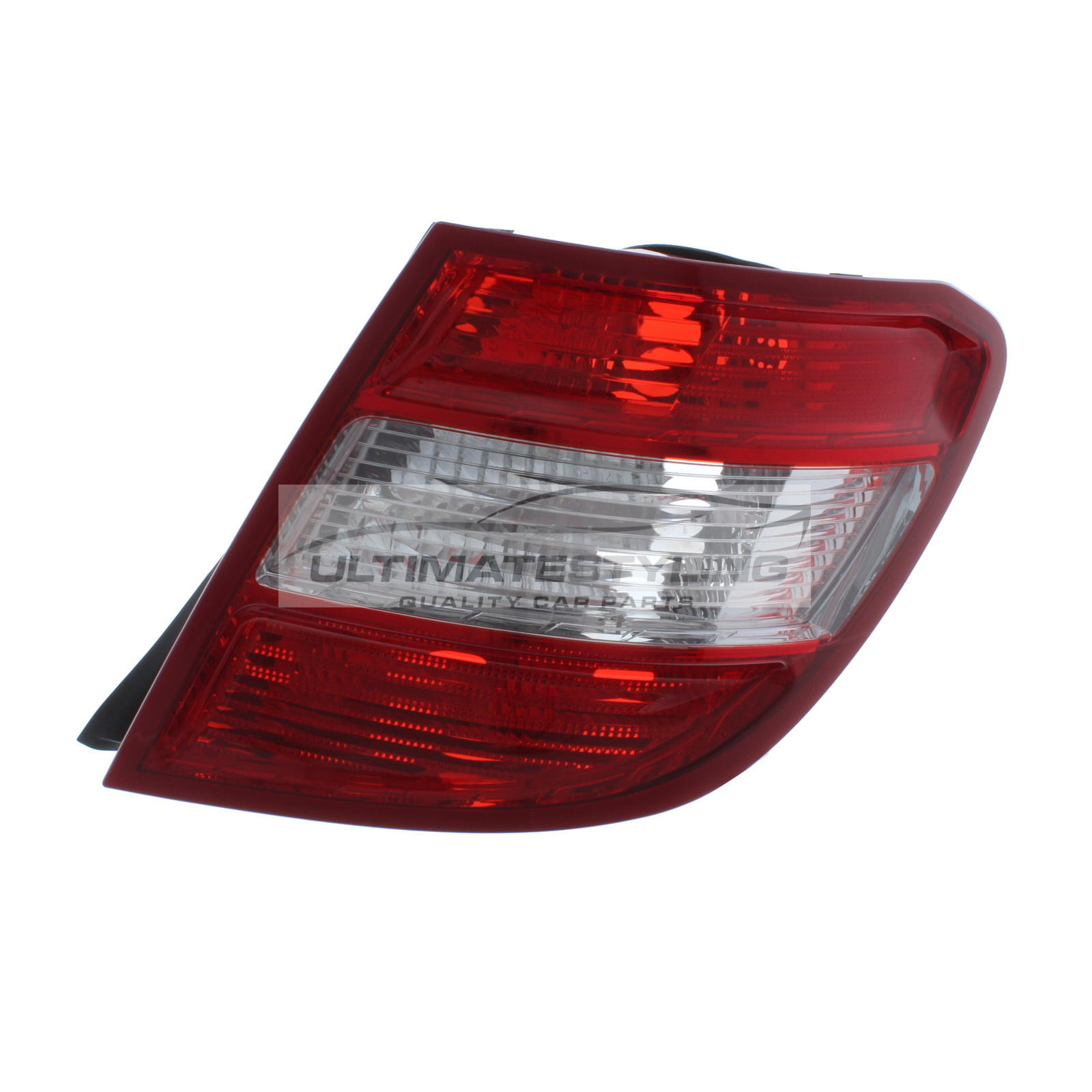 Mercedes Benz C Class 2008-2011 Non-LED with Clear Indicator Rear Light / Tail Light Excluding Bulb Holder Drivers Side (RH)