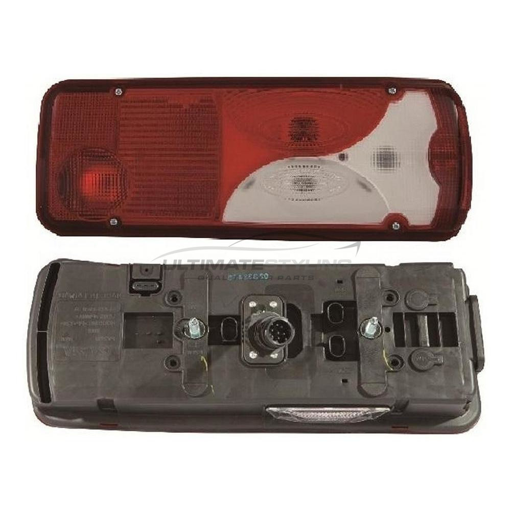 Mercedes Benz Sprinter 2006-2019 / VW Crafter 2006-2017 Non-LED Red Lens With Clear Indicator Rear Light / Tail Light - Complete Excluding Bulb Holder Passenger Side (LH)