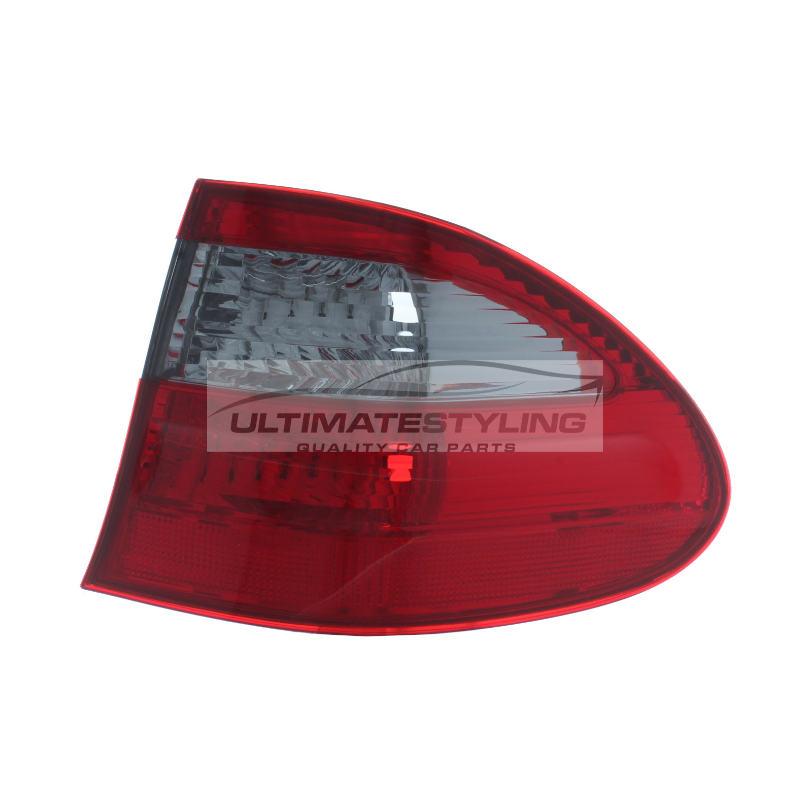 Mercedes Benz E Class 2006-2010 Non-LED with Smoked Indicator Outer (Wing) Rear Light / Tail Light Excluding Bulb Holder Drivers Side (RH)