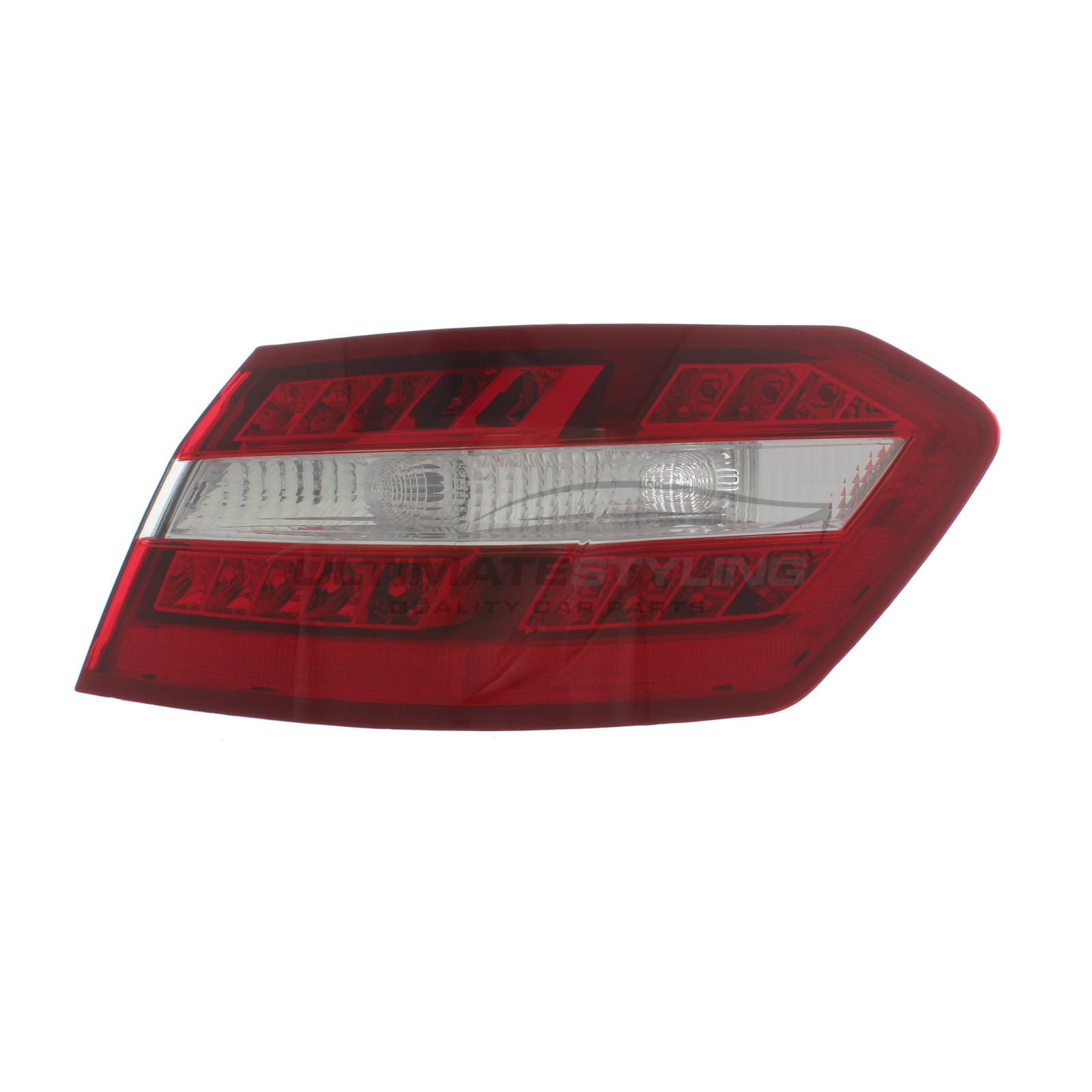 Mercedes Benz E Class 2009-2013 LED with Clear Indicator Outer (Wing) Rear Light / Tail Light Excluding Bulb Holder Drivers Side (RH)