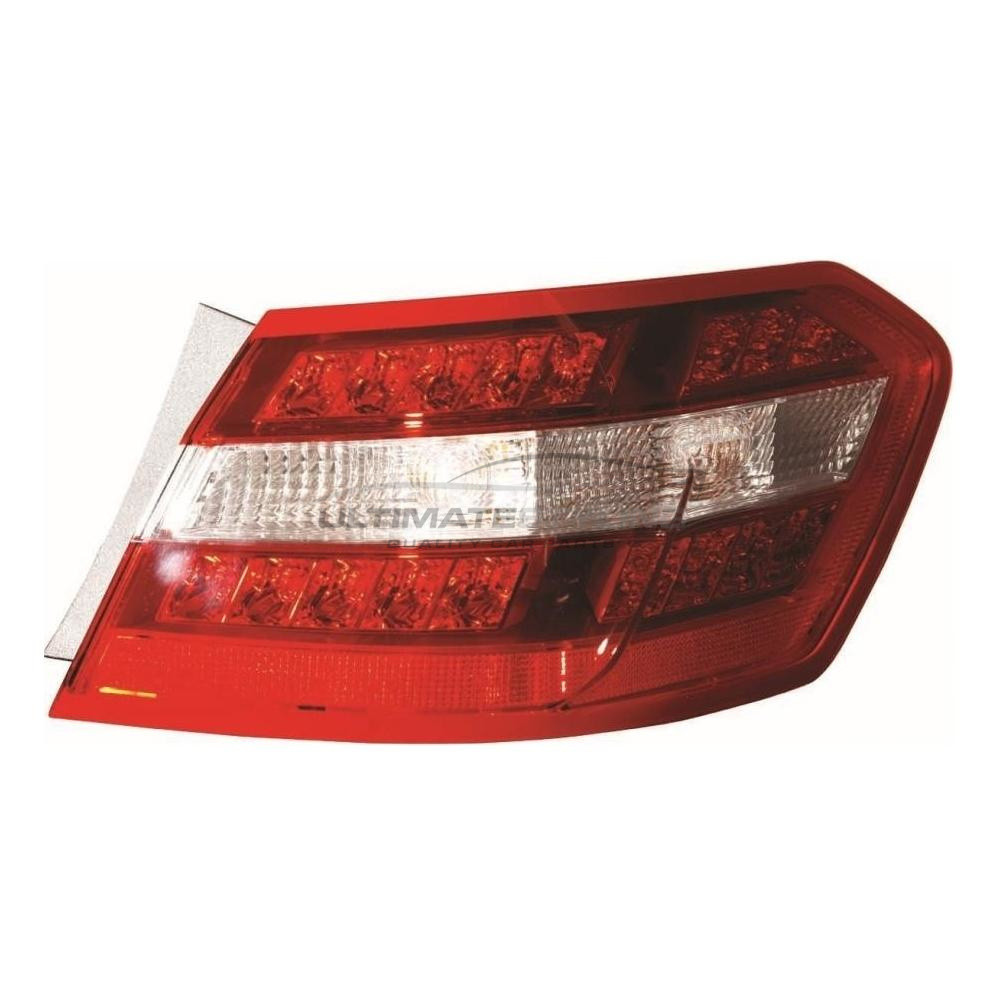 Mercedes Benz E Class 2009-2013 LED with Clear Indicator Outer (Wing) Rear Light / Tail Light Excluding Bulb Holder Drivers Side (RH)