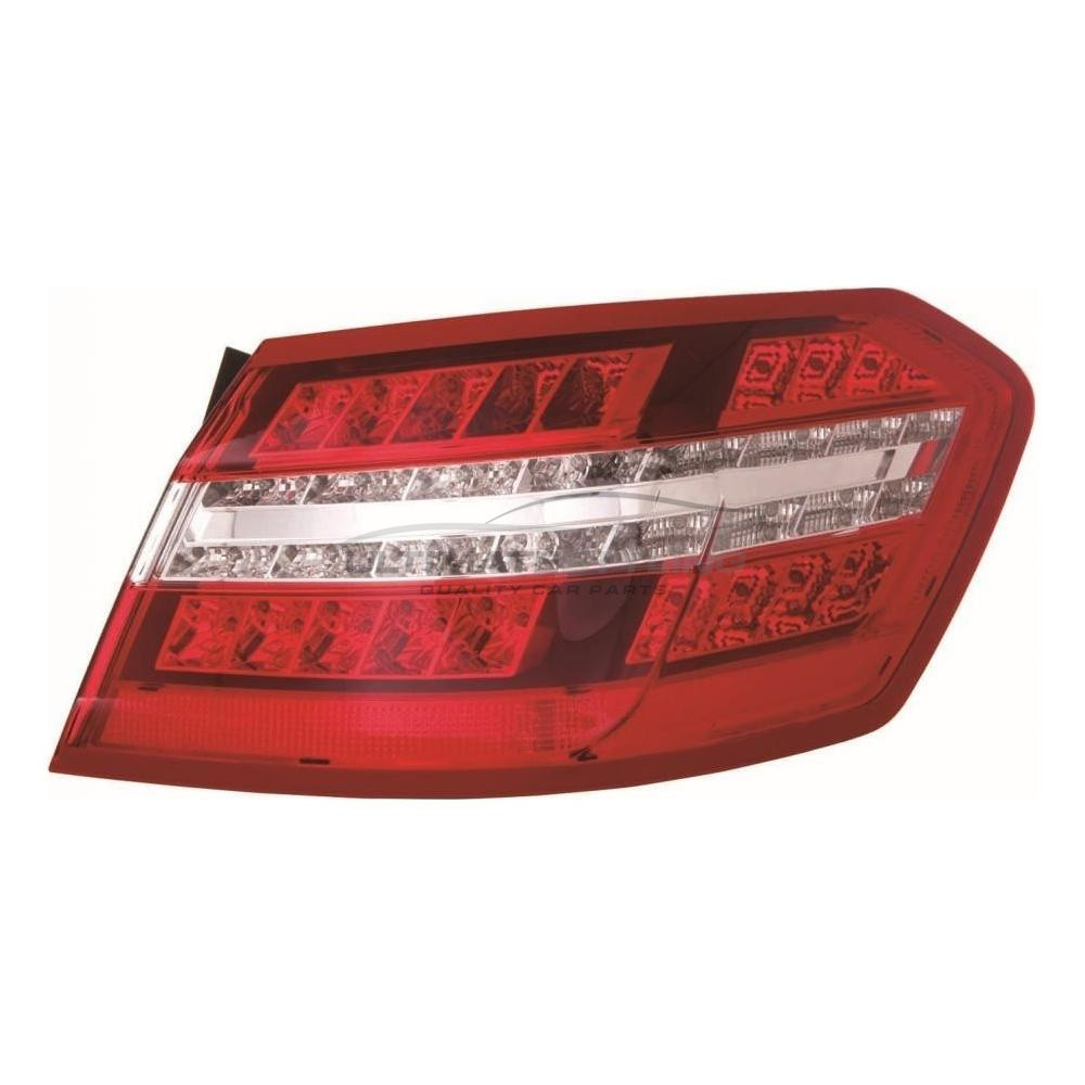 Mercedes Benz E Class 2009-2013 LED with Clear Indicator Outer (Wing) Rear Light / Tail Light Including Bulb Holder Drivers Side (RH)