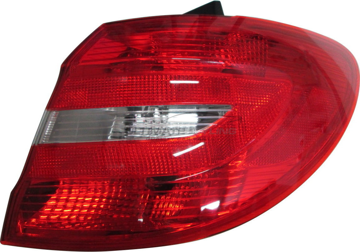 Mercedes Benz B Class 2012-2015 Non-LED with Clear Indicator Outer (Wing) Rear Light / Tail Light Excluding Bulb Holder Drivers Side (RH)