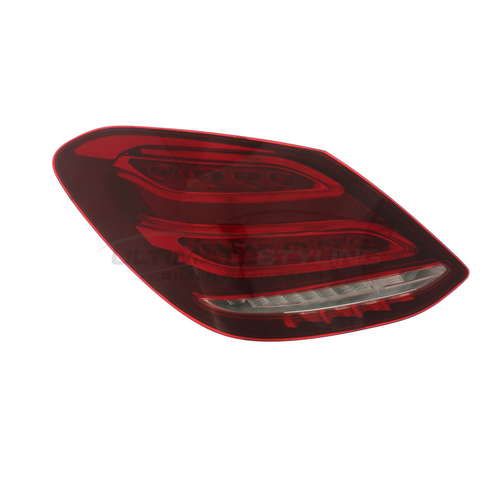Mercedes Benz C Class 2014-2018 - Rear Light / Tail Light - Clear Indicator - Full LED Type - Includes Bulbs & Holder - Passenger Side Left Hand