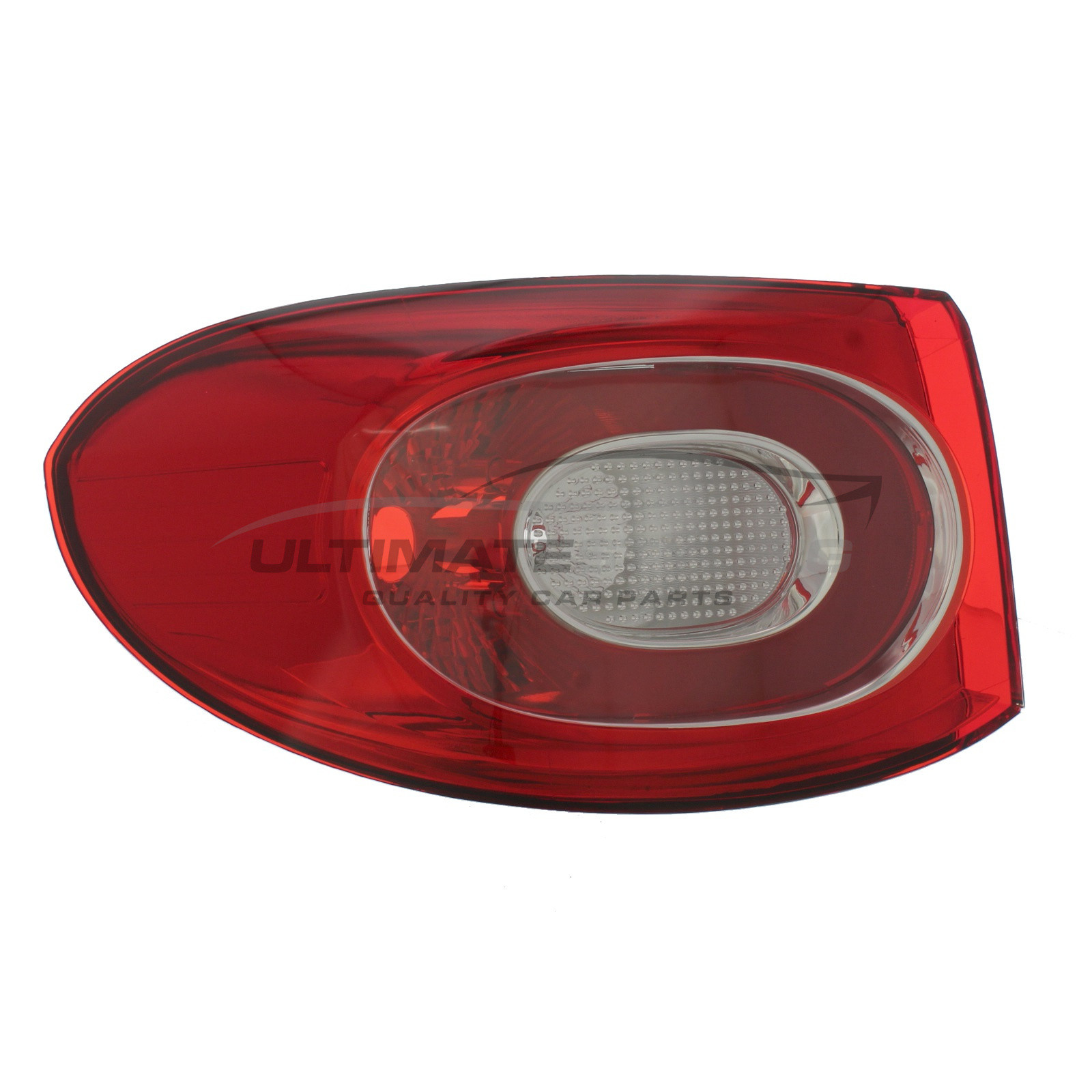 VW Tiguan 2008-2011 Non-LED with Clear Indicator Outer (Wing) Rear Light / Tail Light Excluding Bulb Holder Passenger Side (LH)