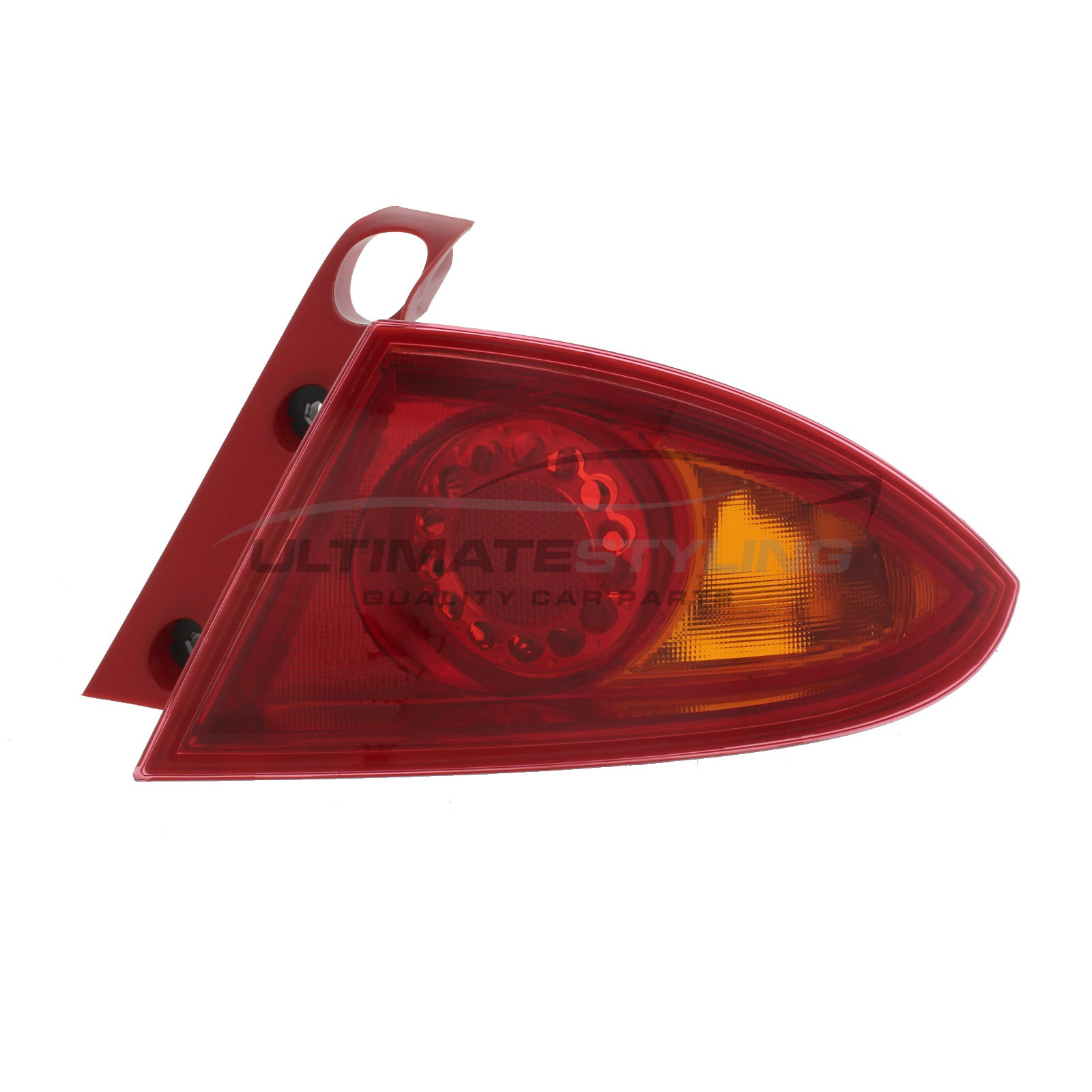 Seat Leon 2005-2013 Non-LED with Amber Indicator Outer (Wing) Rear Light / Tail Light Excluding Bulb Holder Drivers Side (RH)