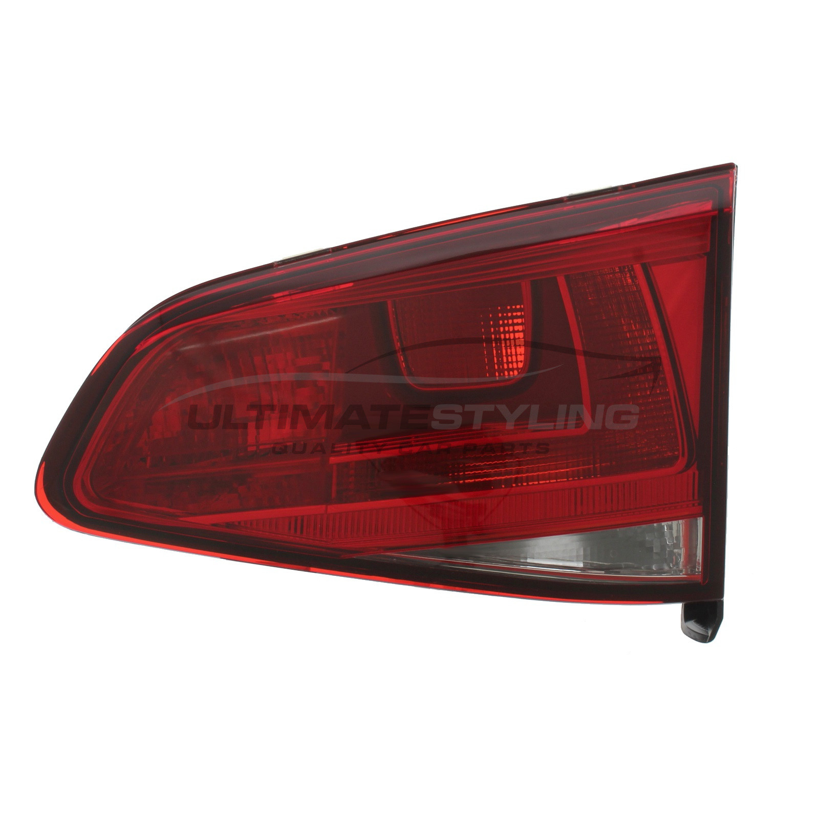VW Golf 2012-2017 Non-LED Red & Clear Lens Inner (Boot) Rear Light / Tail Light Excluding Bulb Holder Drivers Side (RH)