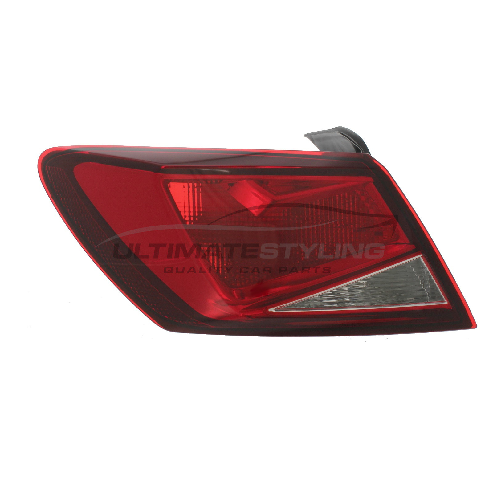 Seat Leon 2013-2021 Non-LED with Clear Indicator Outer (Wing) Rear Light / Tail Light Excluding Bulb Holder Passenger Side (LH)