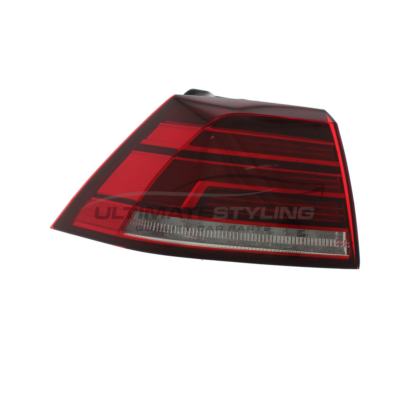 VW Golf 2017-2020 LED Red & Clear Lens Outer (Wing) Rear Light / Tail Light Including Bulb Holder Passenger Side (LH)