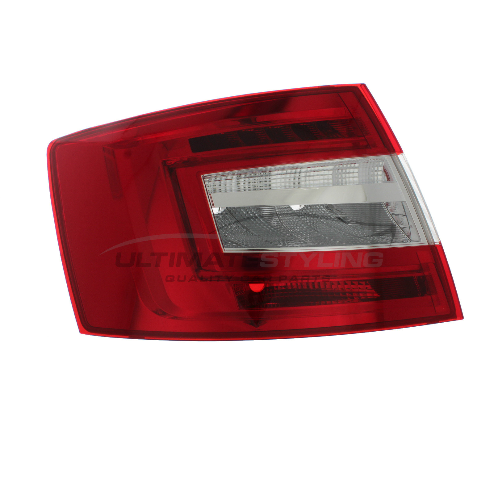 Skoda Octavia 2017-2021 LED Red & Clear Lens Rear Light / Tail Light Excluding Bulb Holder Passenger Side (LH)