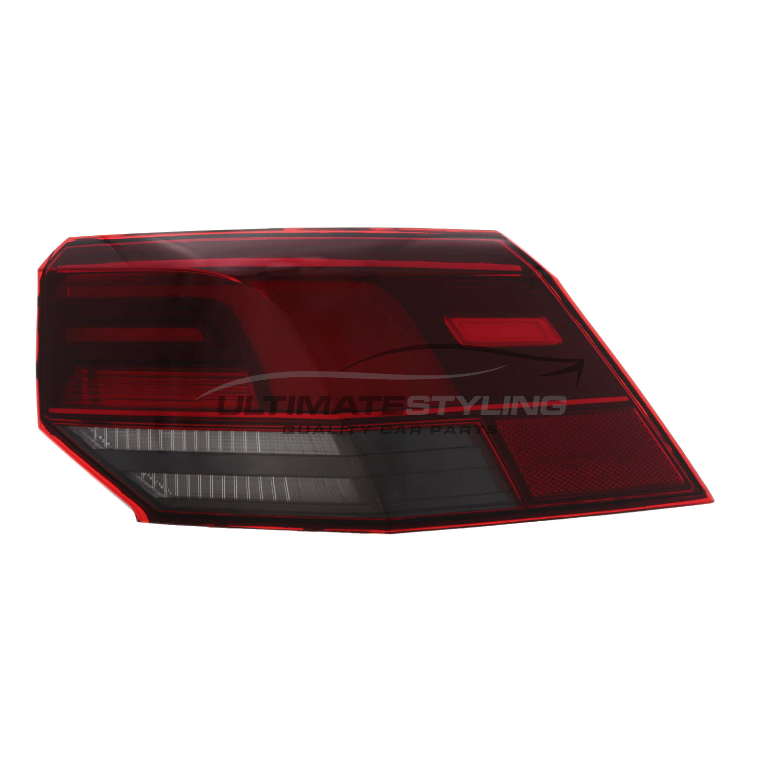 VW Golf Mk8 2020-2024 - Rear Light / Tail Light - Outer (Wing) - Non-Dynamic Indicator - LED Type - Includes Bulbs & Holder - Drivers Side Right Hand