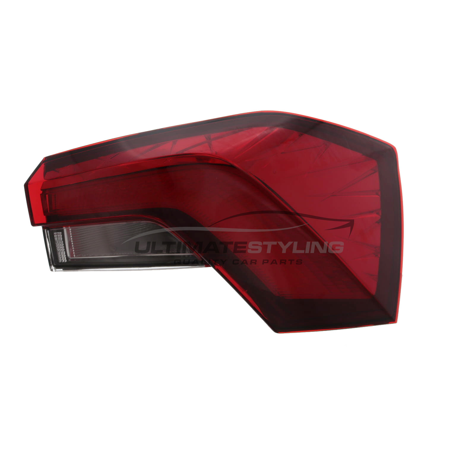 Skoda Kamiq 2019-> - Rear Light / Tail Light - Outer (Wing) - Red With Clear Indicator - LED Type - Includes Bulb Holder - Drivers Side Right Hand