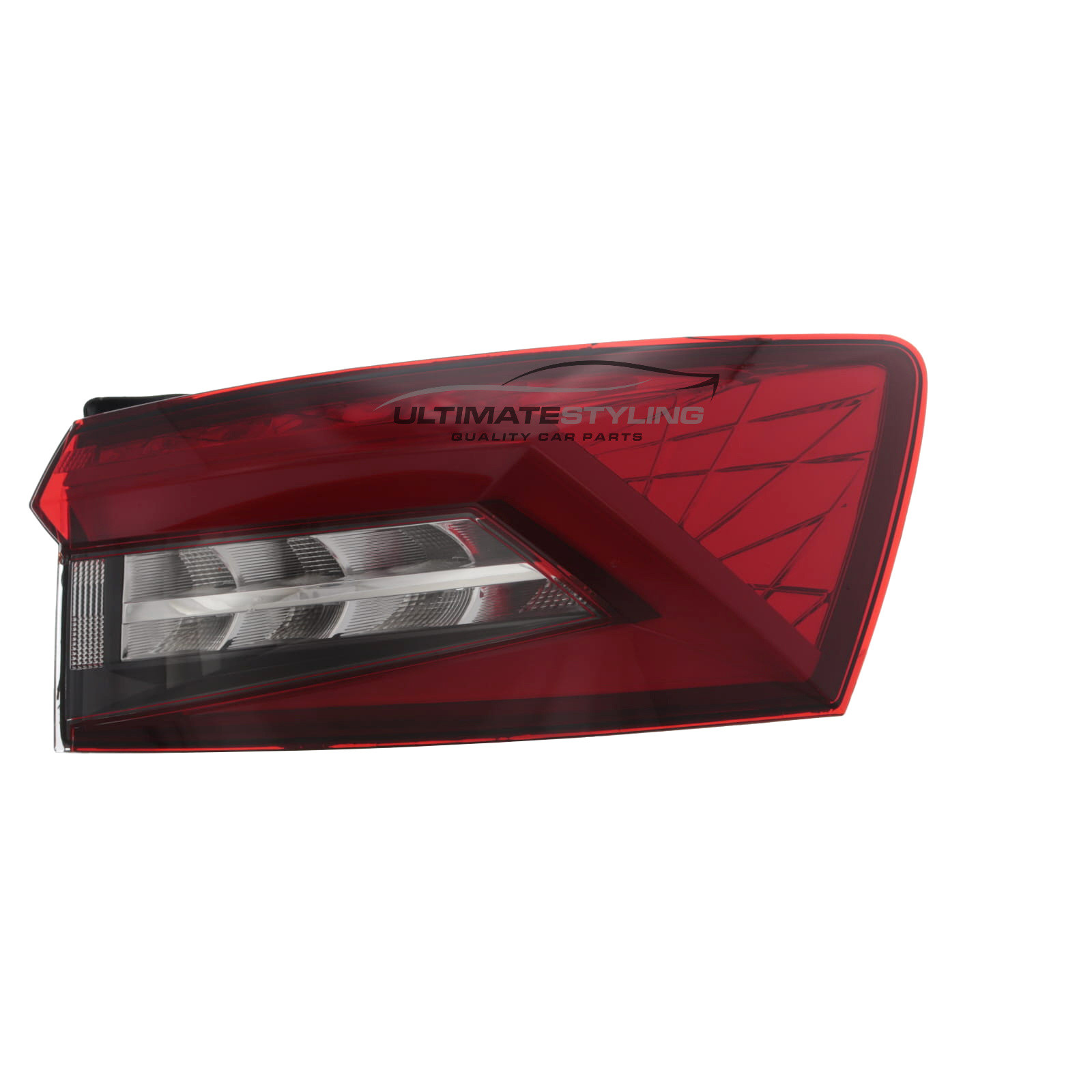 Skoda Kodiaq 2016-2024 - Rear Light / Tail Light - Full LED Type - Outer (Wing) - Red With Clear Indicator - Drivers Side Right Hand