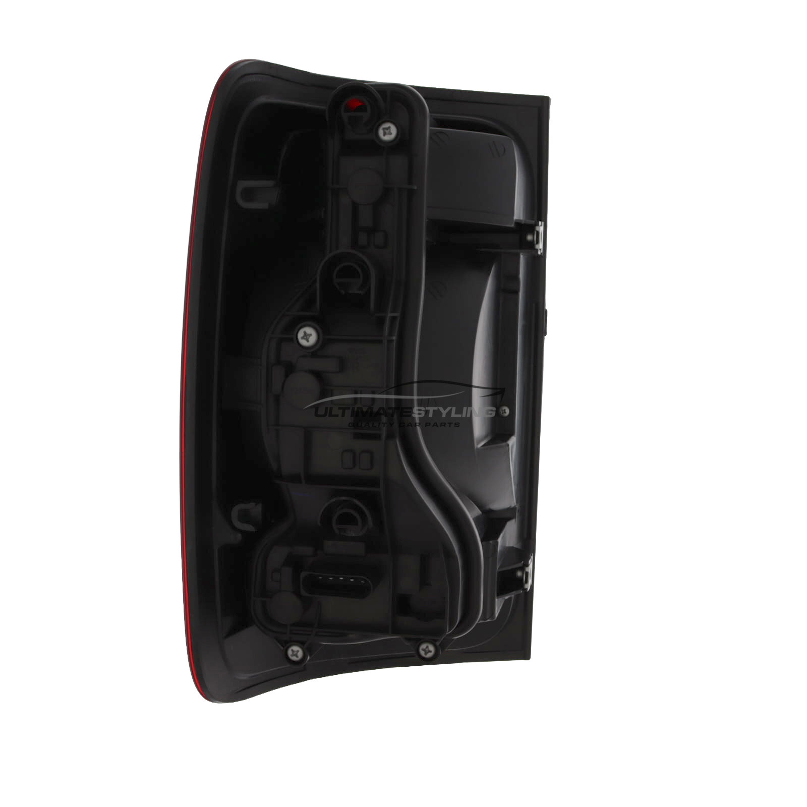 VW Amarok 2013-2021 - Rear Light / Tail Light - Dark Red Clear Lens - Black Tinted Surround - Non-LED - Drivers Side Offside Right Hand