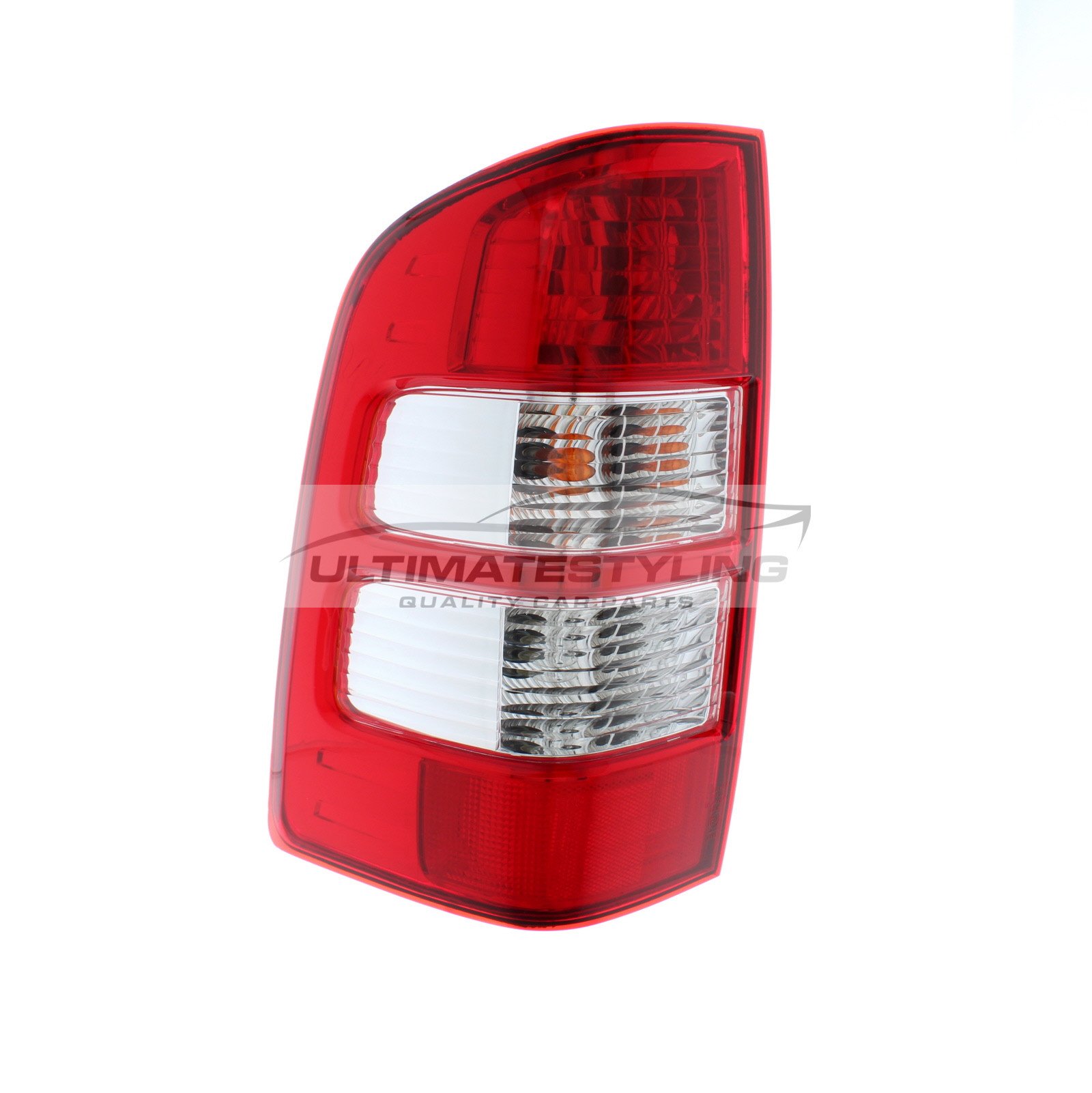 Ford Ranger 2006-2012 Non-LED Red Surround With Clear Indicator Rear Light / Tail Light Including Bulb Holder Passenger Side (LH)