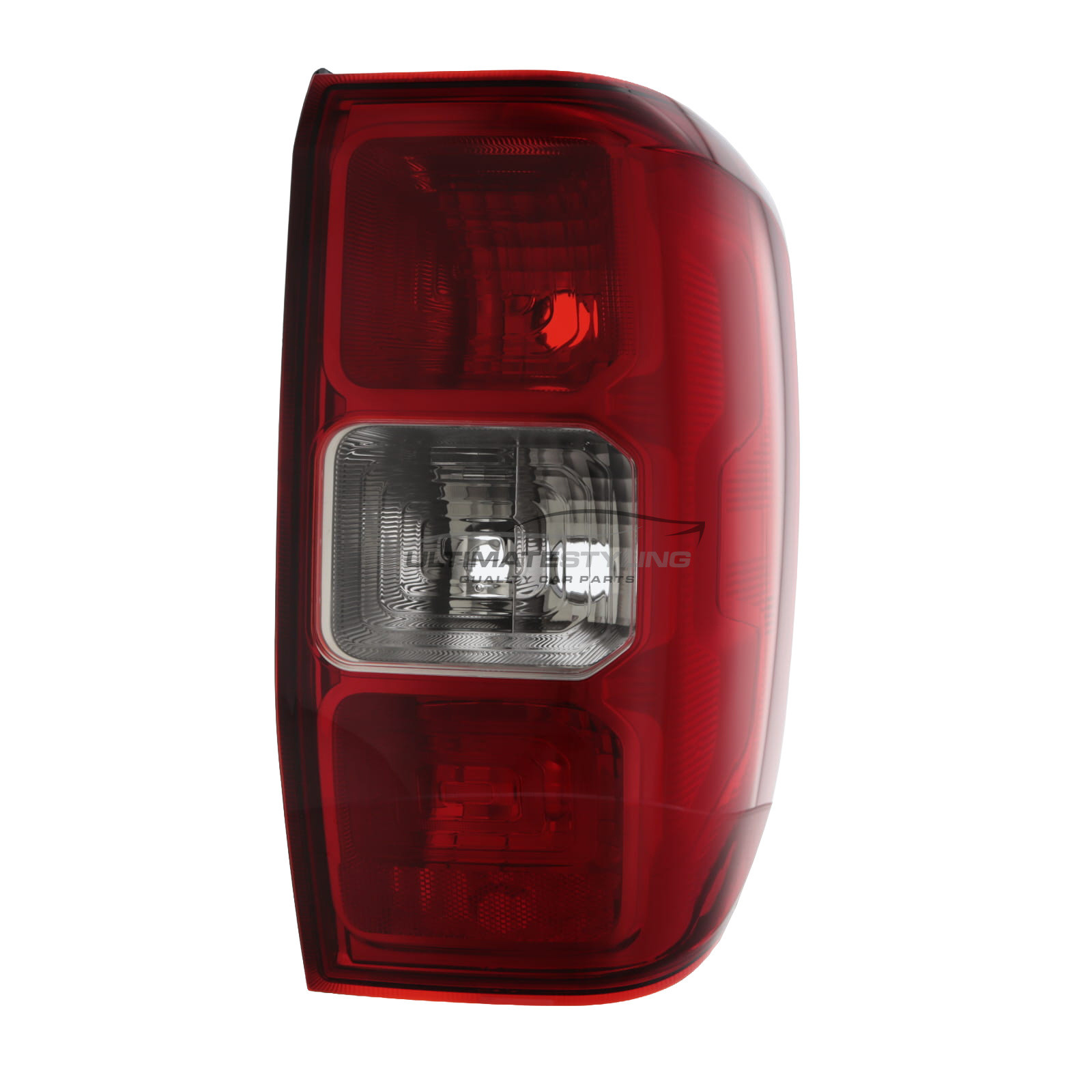 Ford Ranger P703 Pickup 2022-> Outer (Wing) Rear Light / Tail Light - Red With Clear Indicator - Drivers Side Offside Right Hand