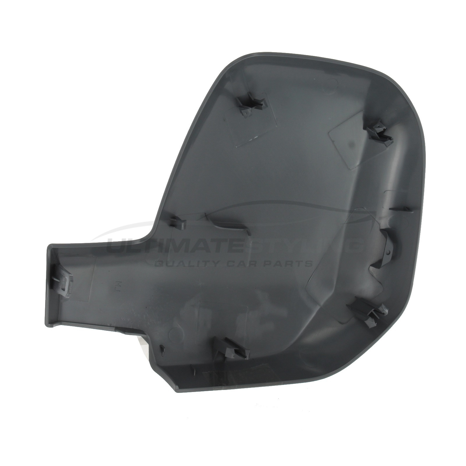 Citroen Berlingo 2008-2012, Peugeot Partner 2008-2016 Wing Mirror Cover Cap Casing Grey - Textured Drivers Side (RH)