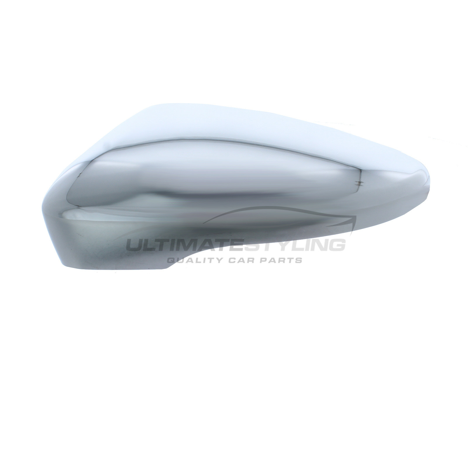 Volkswagen Beetle 2012-2018, Volkswagen CC 2011-2017, Volkswagen Eos 2006-2015, Volkswagen Jetta 2011-2018, Volkswagen Passat 2008-2015, Volkswagen Scirocco 2008-2018 Wing Mirror Cover Cap Casing Chrome Finish Passenger Side (LH)