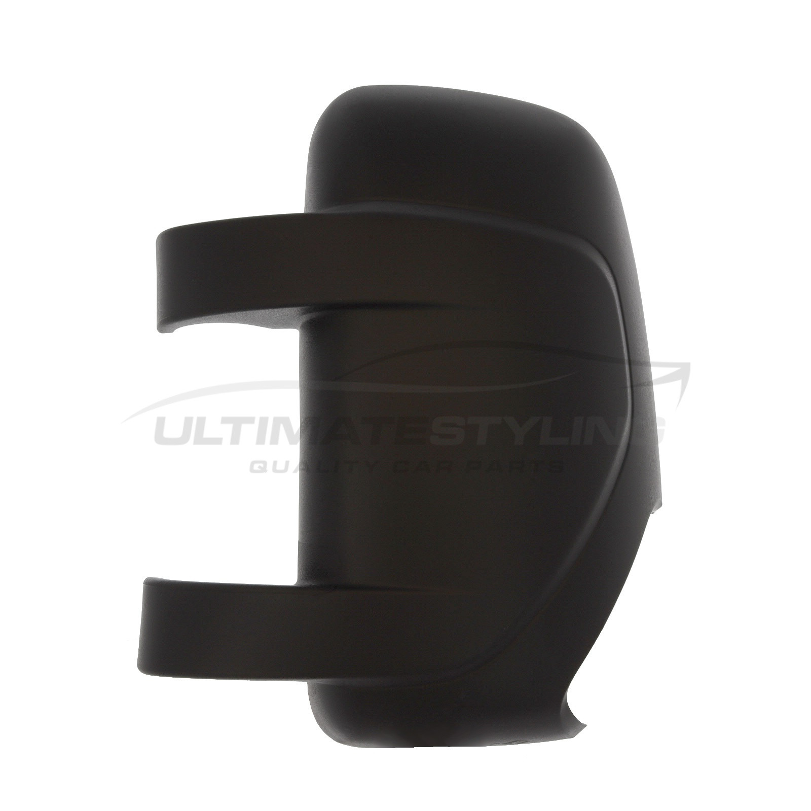 Vauxhall Movano 2010->, Nissan NV400 2011-2022, Renault Master 2003-> Wing Mirror Cover Cap Casing Black (Textured) Passenger Side (LH) to suit Short Arm Mirror Only