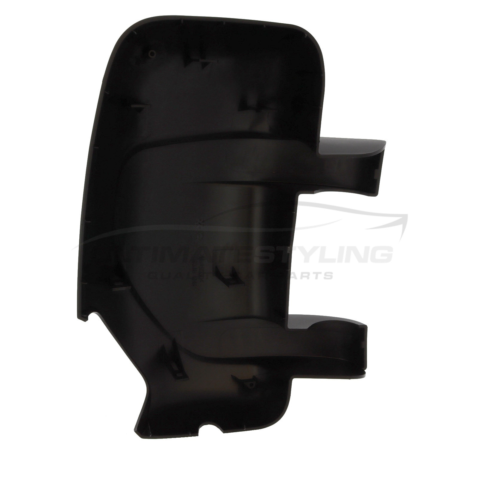 Vauxhall Movano 2010->, Nissan NV400 2011-2022, Renault Master 2003-> Wing Mirror Cover Cap Casing Black (Textured) Passenger Side (LH) to suit Short Arm Mirror Only