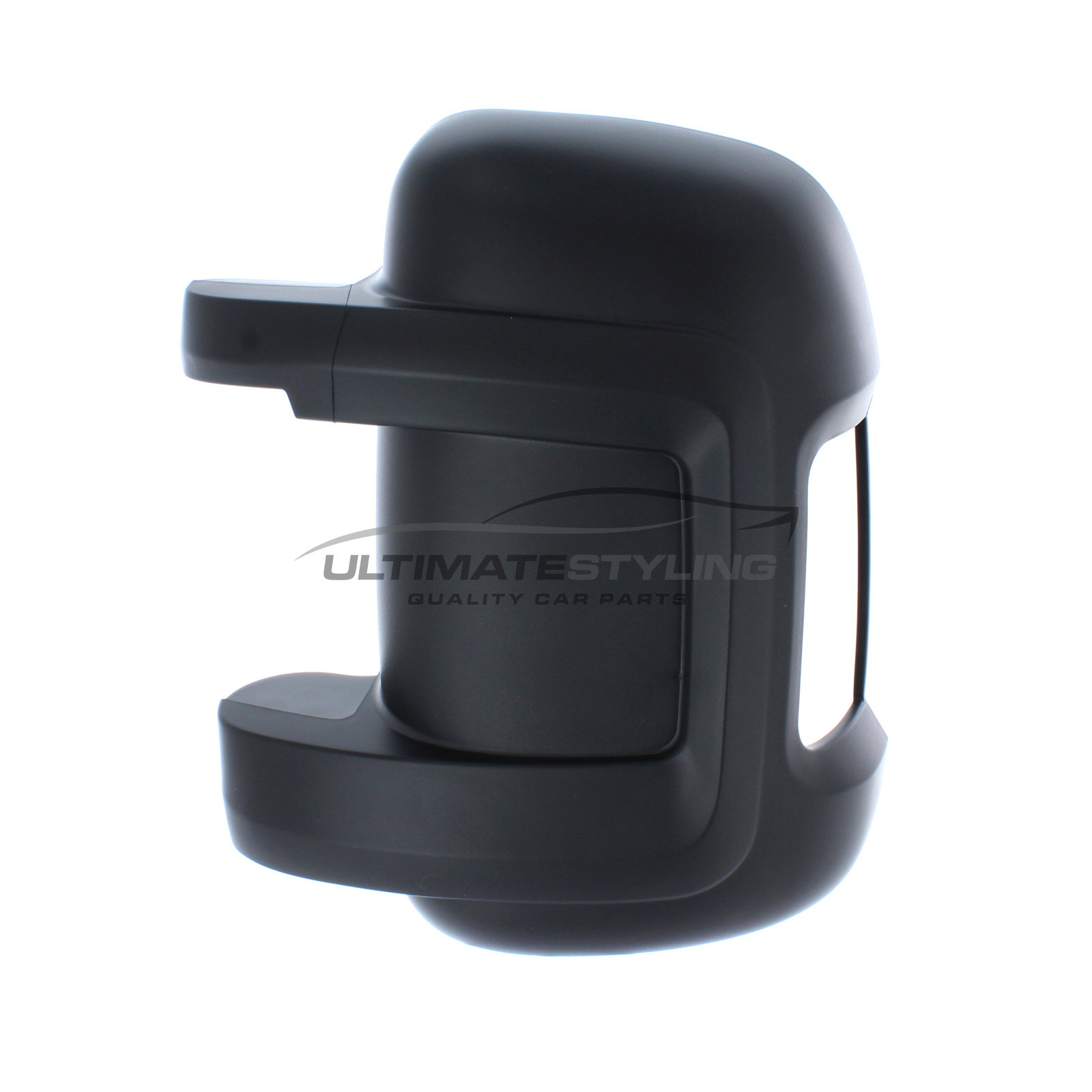 Citroen Relay 2006->, Fiat Ducato 2006->, Peugeot Boxer 2006->, Vauxhall Movano 2021-> Wing Mirror Cover Cap Casing Black (Textured) Passenger Side (LH) to suit Short Arm Mirror
