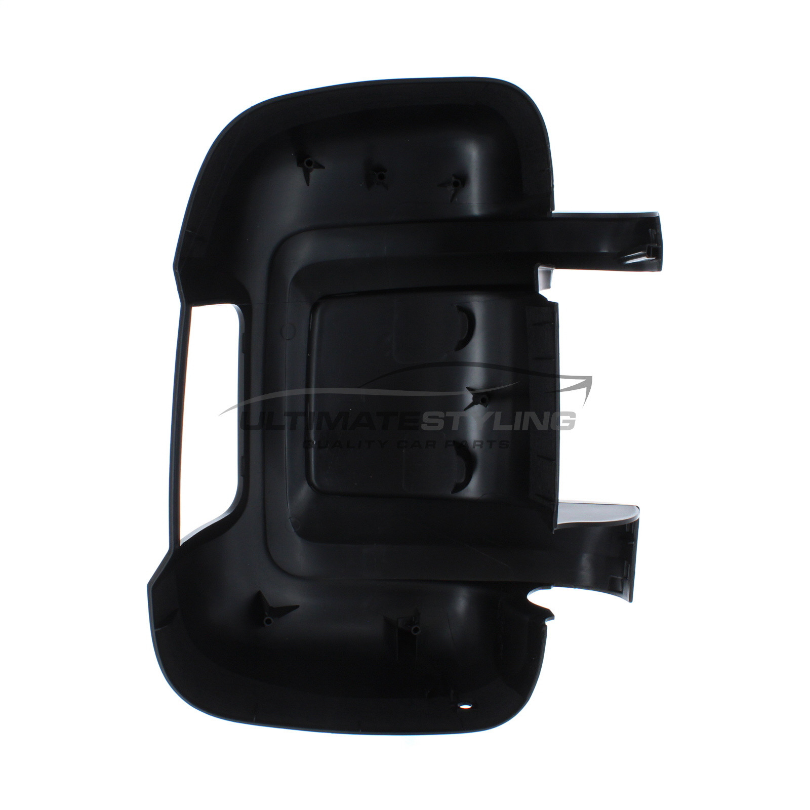 Citroen Relay 2006->, Fiat Ducato 2006->, Peugeot Boxer 2006->, Vauxhall Movano 2021-> Wing Mirror Cover Cap Casing Black (Textured) Passenger Side (LH) to suit Short Arm Mirror