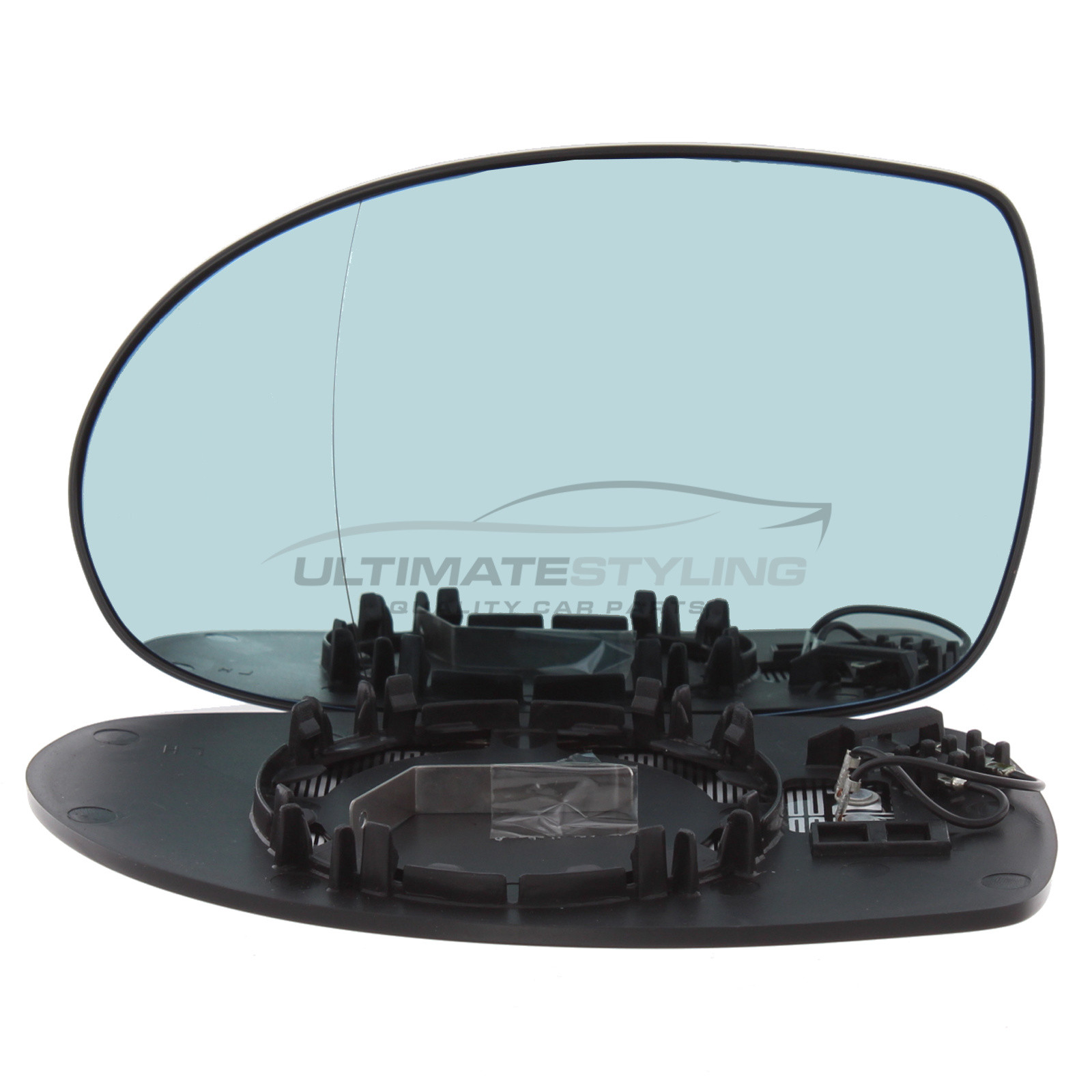 Citroen C5 2001-2008 Heated Wing Mirror Glass with Blue TInted Convex Finish Passenger Side (LH)