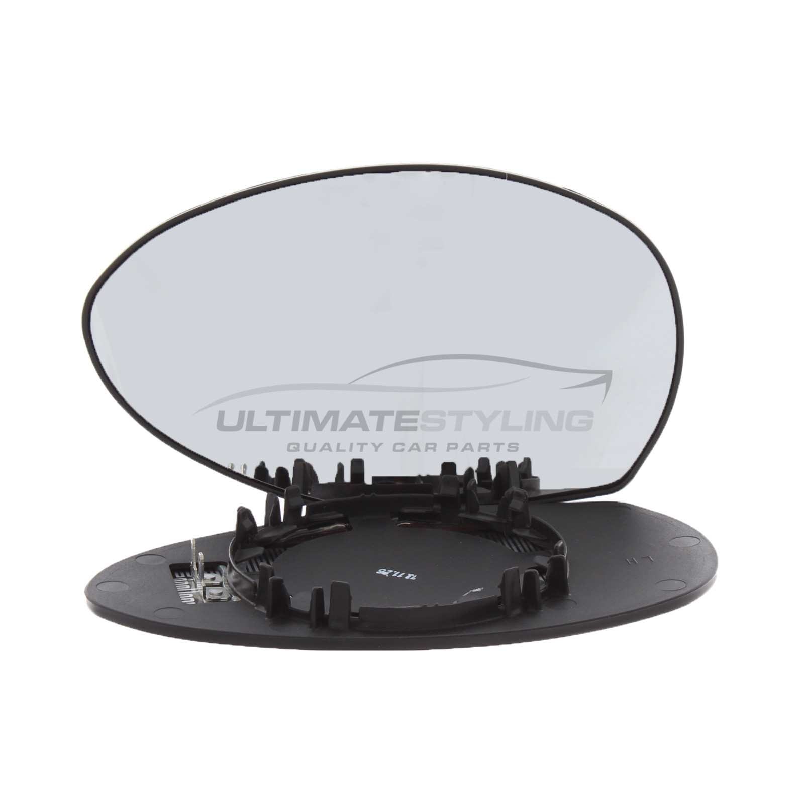 Alfa Romeo 147 2001-2009, Alfa Romeo GT 2004-2011 Heated Wing Mirror Glass with Chrome Convex Finish Passenger Side (LH)