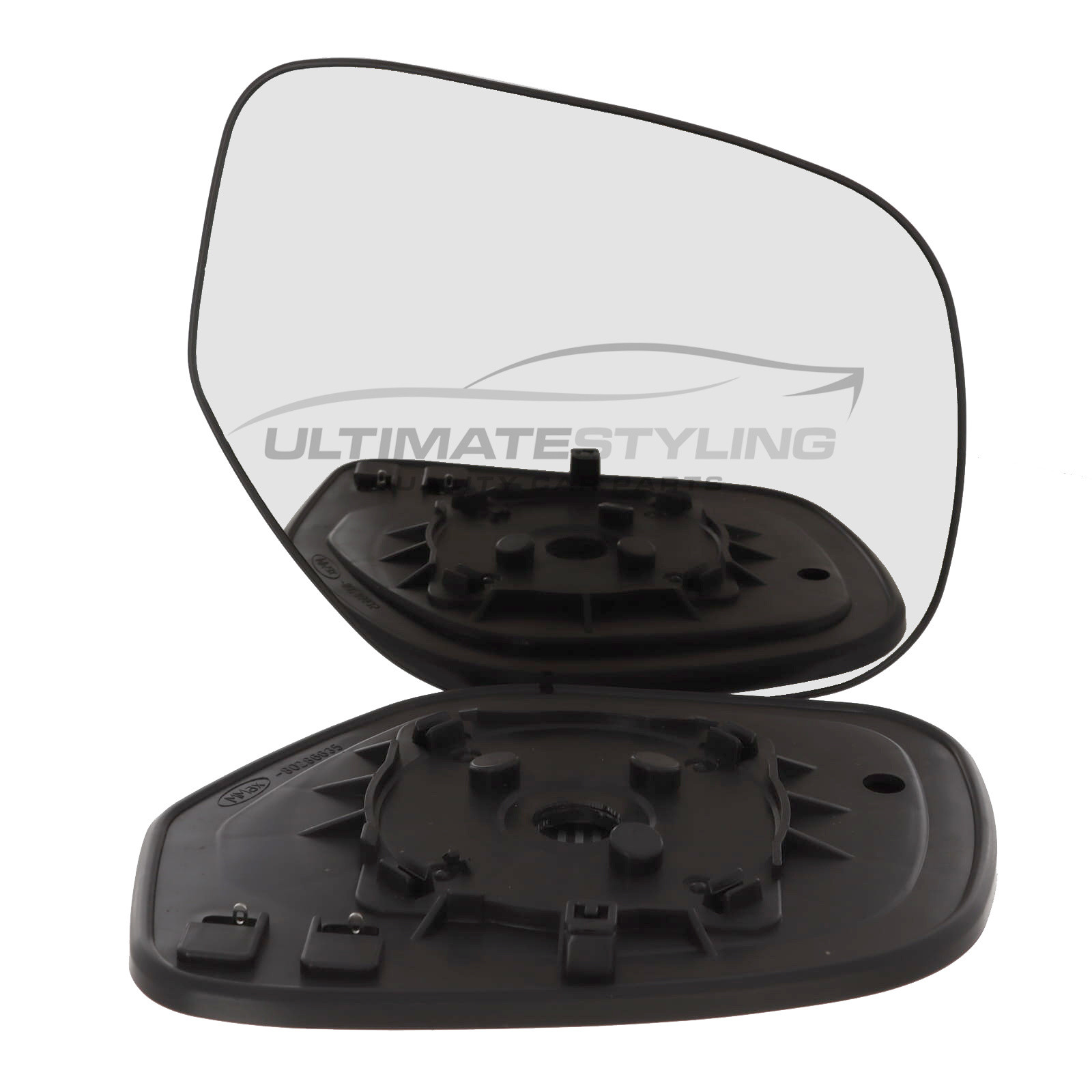 Mitsubishi ASX 2010-2021, Mitsubishi Outlander 2010-2013 Heated Wing Mirror Glass with Chrome Convex Finish Drivers Side (RH)