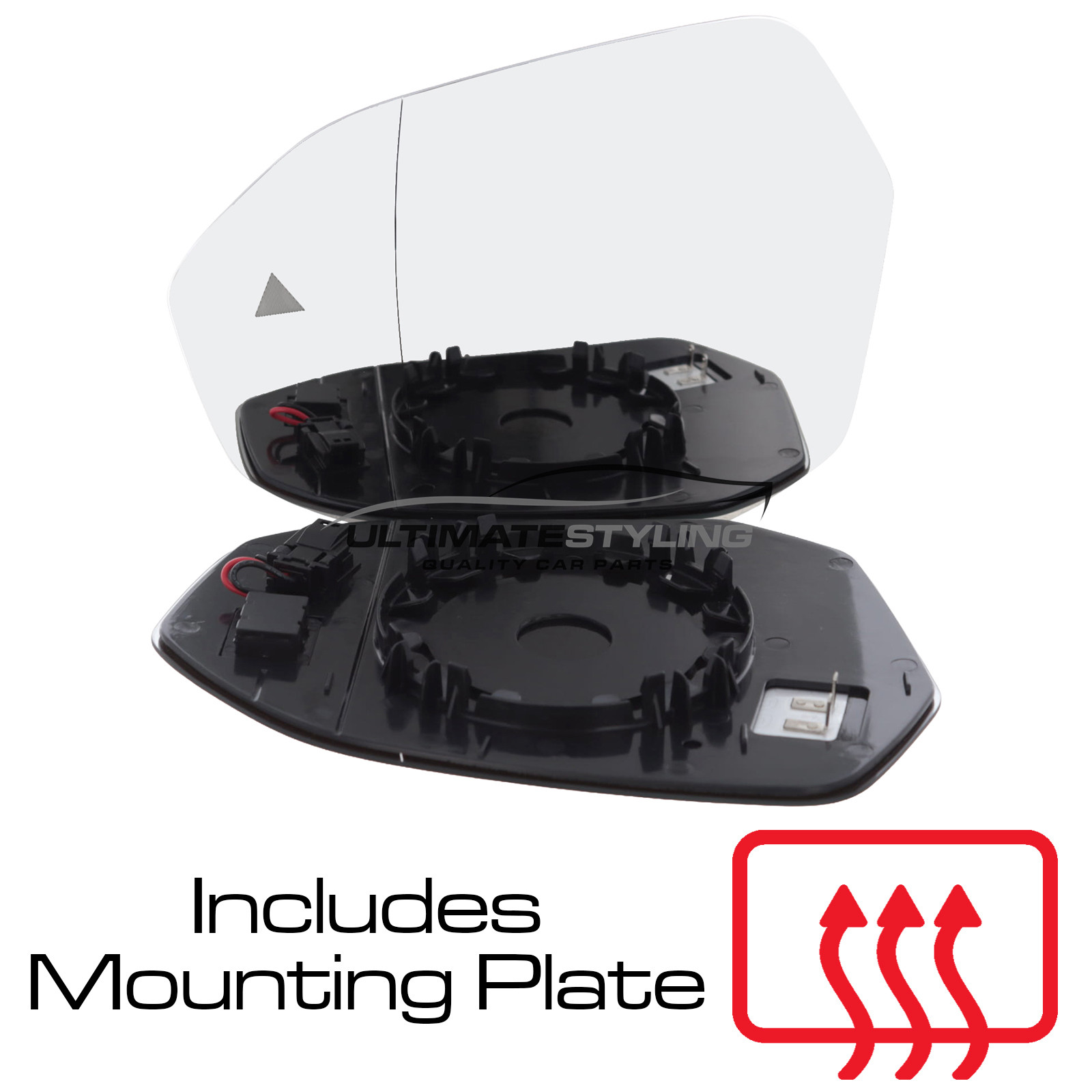 BMW 5 Series G60 G61 / 7 Series G70 / i5 G60 G61 / i7 G70 Wing Mirror Glass - Heated - Aspherical - Blind Spot Detection Warning Indicator Light - Passenger Side Nearside Left Hand