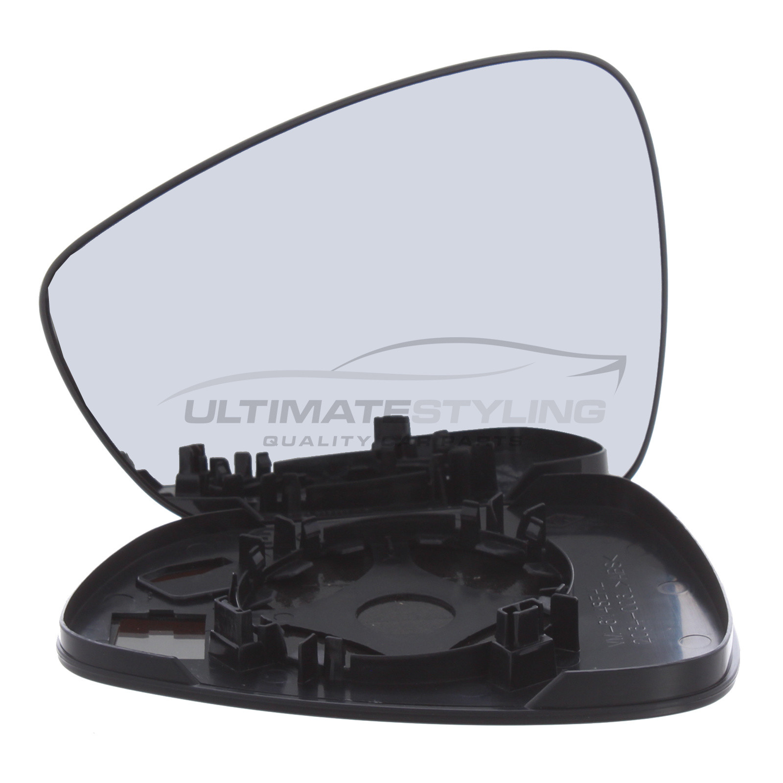 Citroen C3 2010-2017, Citroen DS3 2009-2015, DS DS3 2015-2020 Non-Heated Wing Mirror Glass with Chrome Convex Finish Passenger Side (LH)