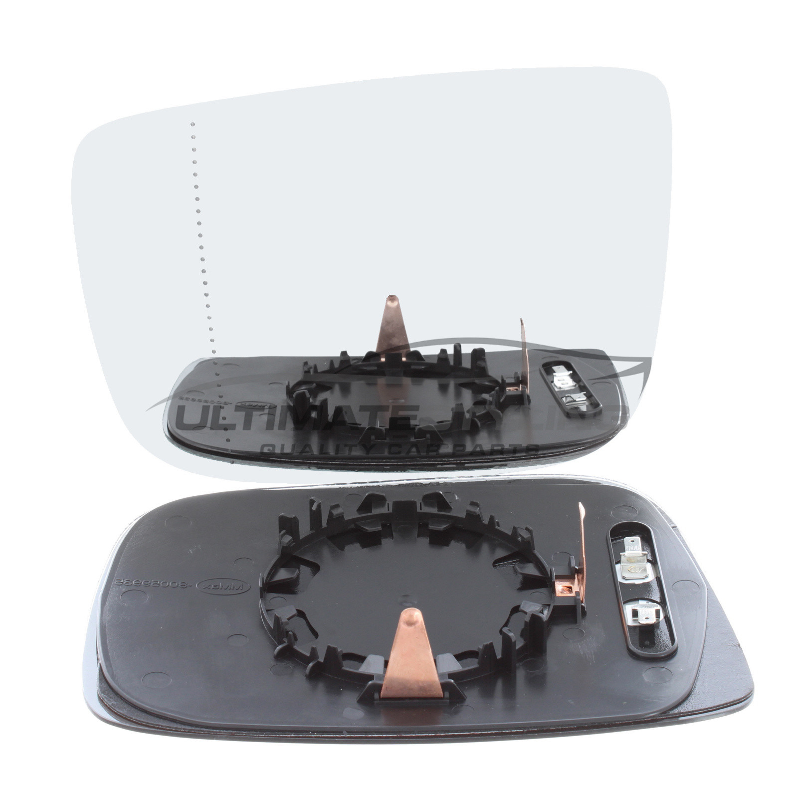 Volvo XC60 2008-2018 Heated Wing Mirror Glass with Chrome Aspherical Finish Passenger Side (LH)