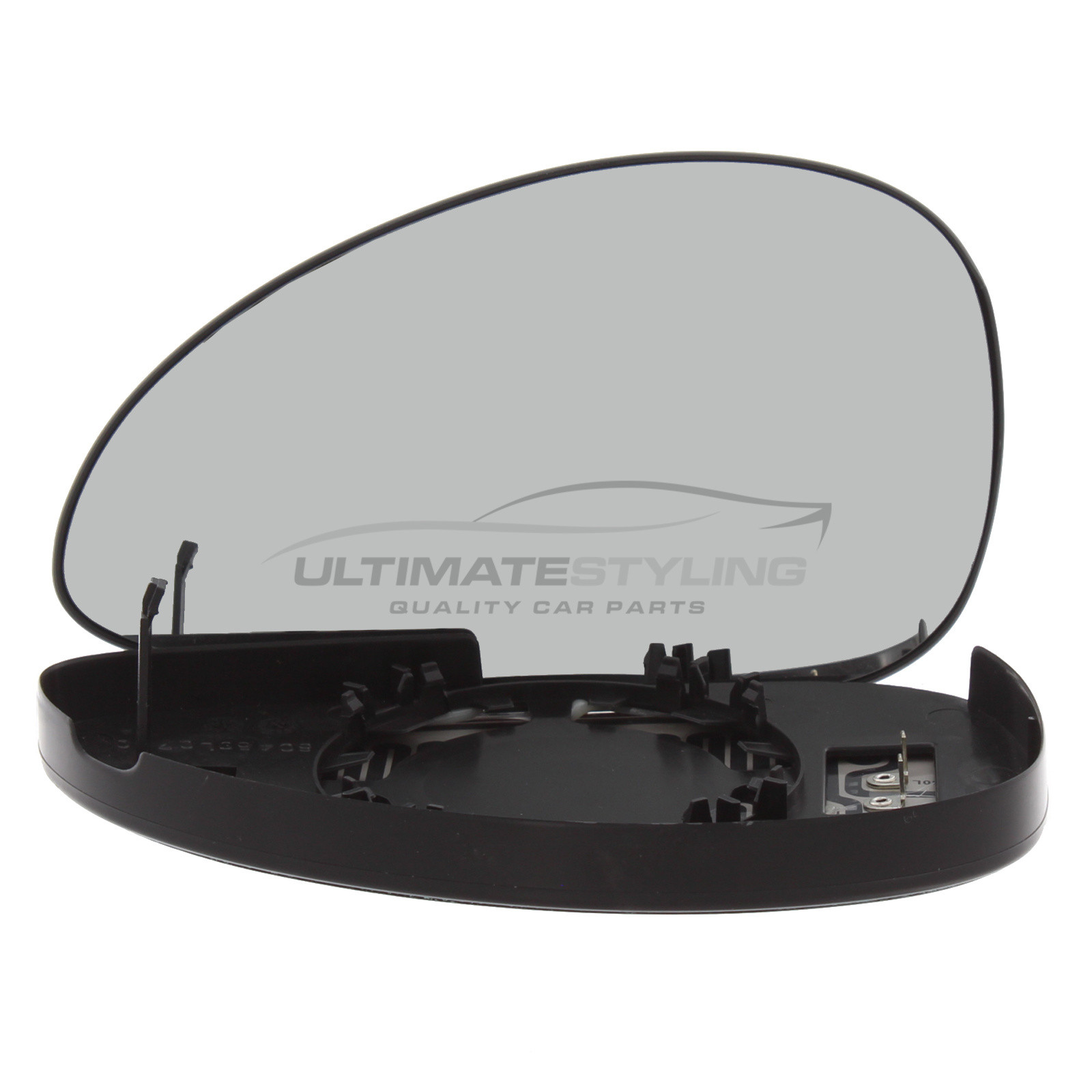 Citroen C4 2004-2011 Heated Wing Mirror Glass with Chrome Convex Finish Passenger Side (LH)
