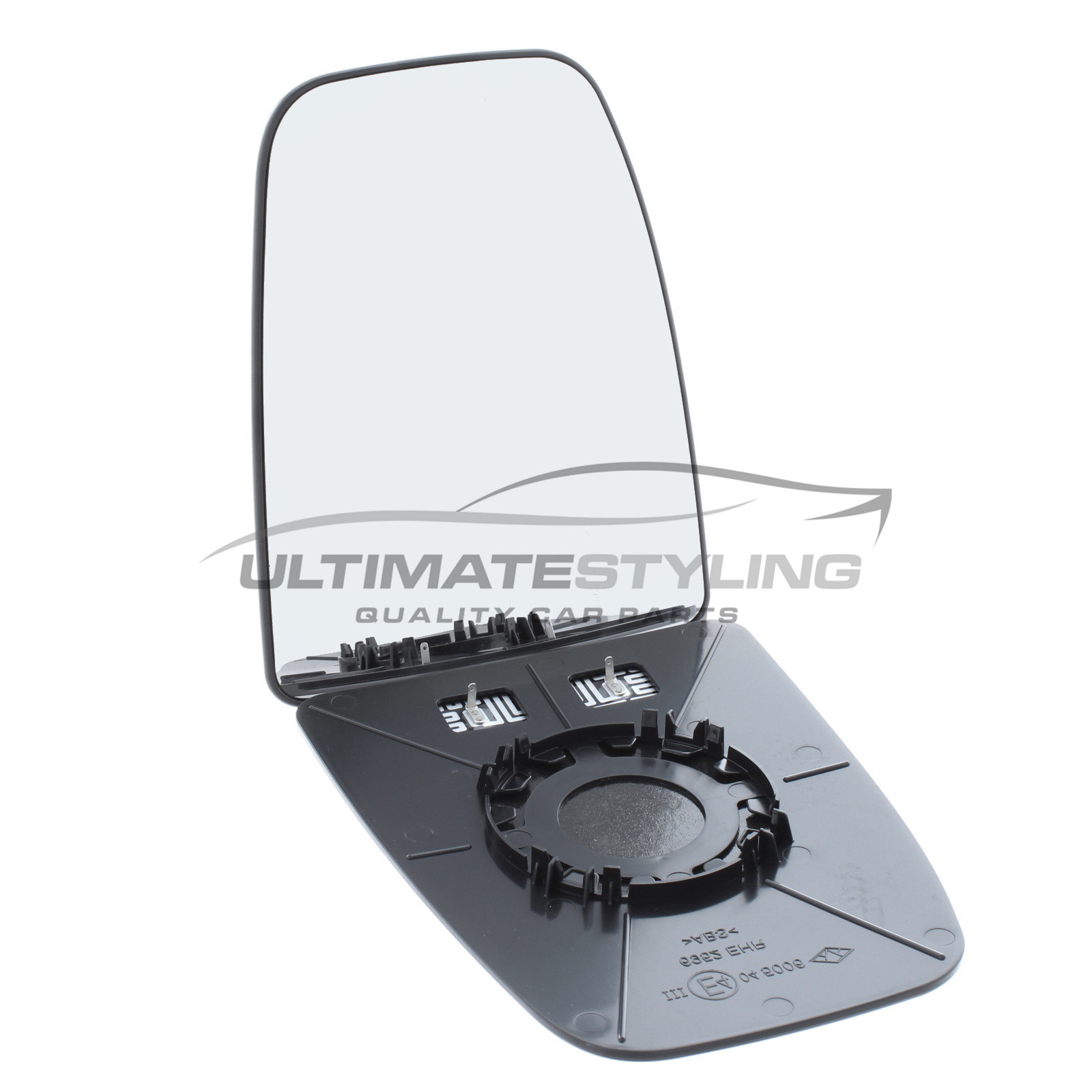 Iveco Daily 2014-2018 Short Arm Heated Upper Wing Mirror Glass with Chrome Convex Finish Passenger Side (LH)