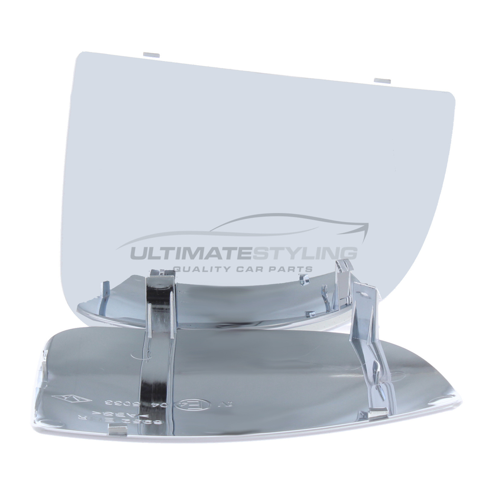 Iveco Daily 2014-2018 Short Arm Non-Heated Lower Dead Angle Wing Mirror Glass with Chrome Convex Finish Drivers Side (RH)