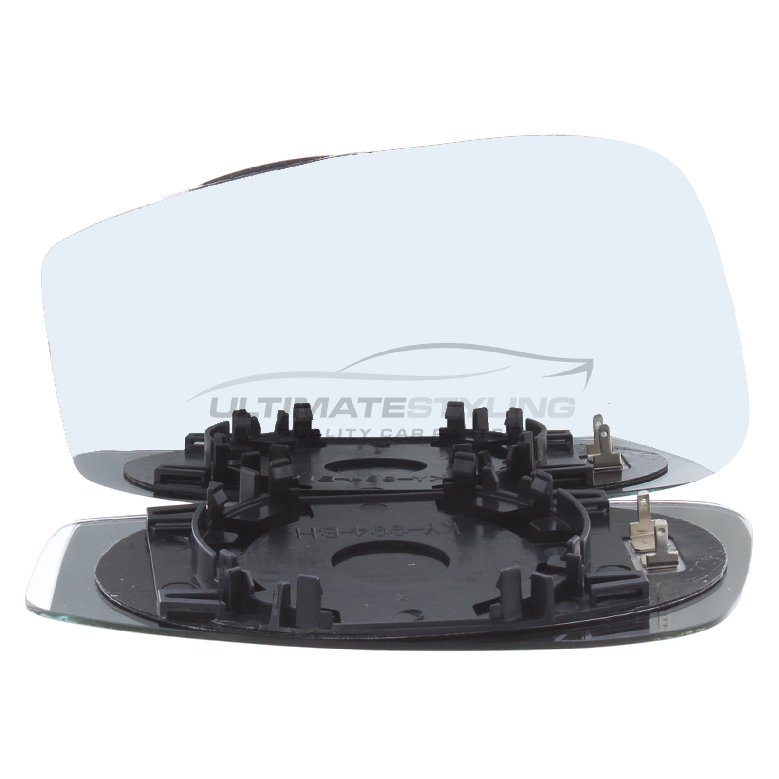 Fiat Idea 2004-2007, Fiat Stilo 2001-2007 Heated Wing Mirror Glass with Chrome Convex Finish Passenger Side (LH)