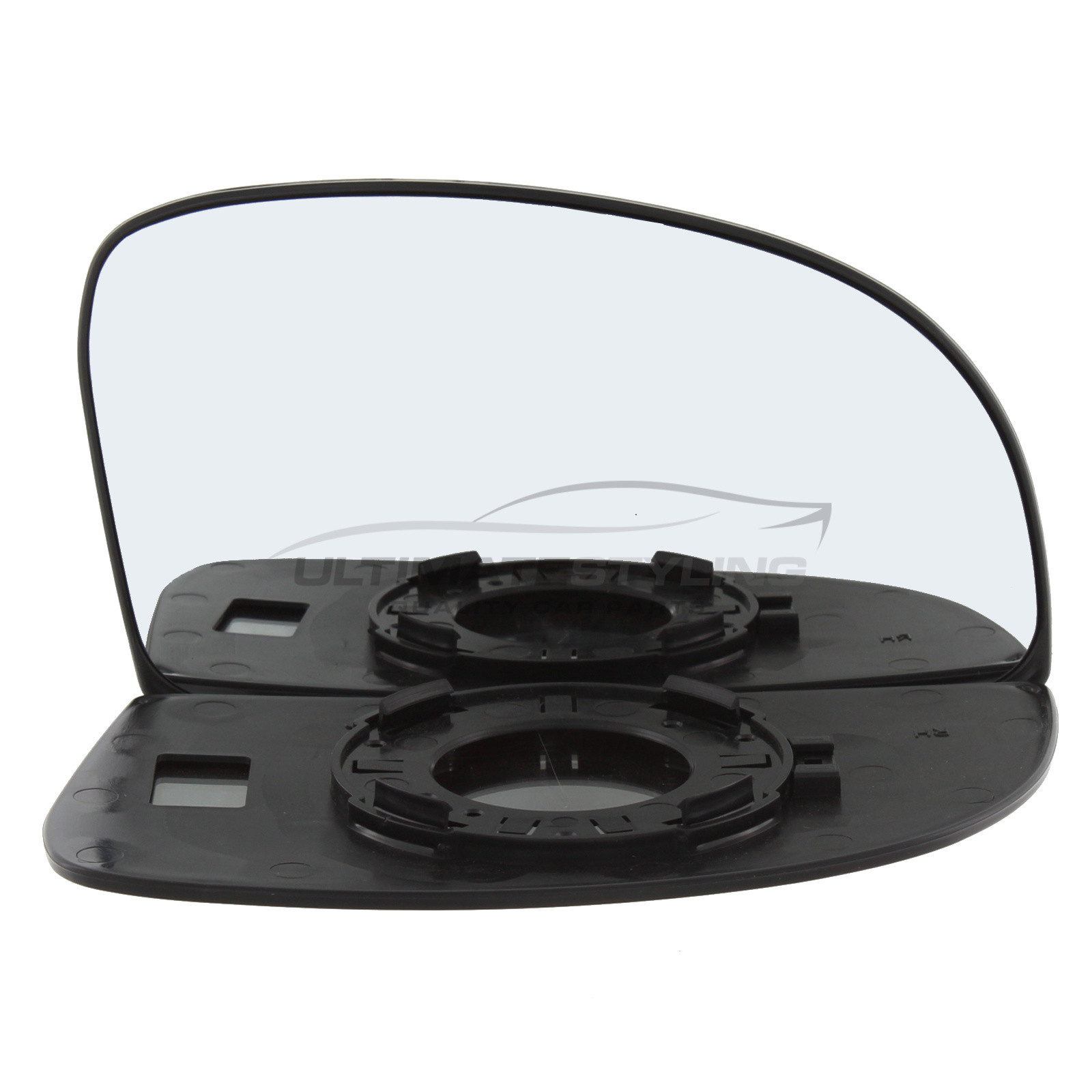 Hyundai Getz 2002-2009 Non-Heated Wing Mirror Glass with Chrome Convex Finish Drivers Side (RH)