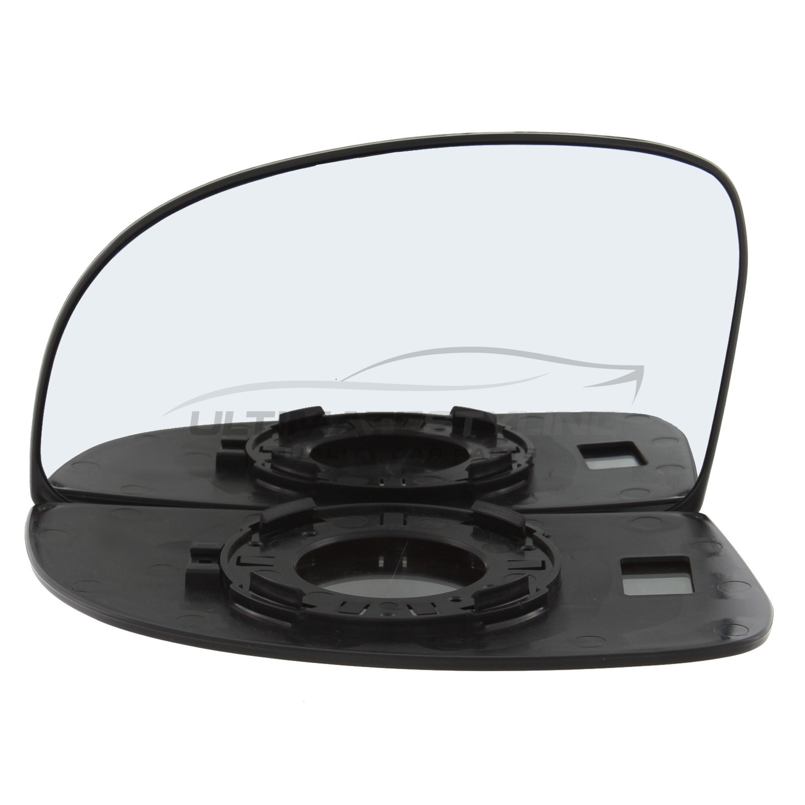 Hyundai Getz 2002-2009 Non-Heated Wing Mirror Glass with Chrome Convex Finish Passenger Side (LH)